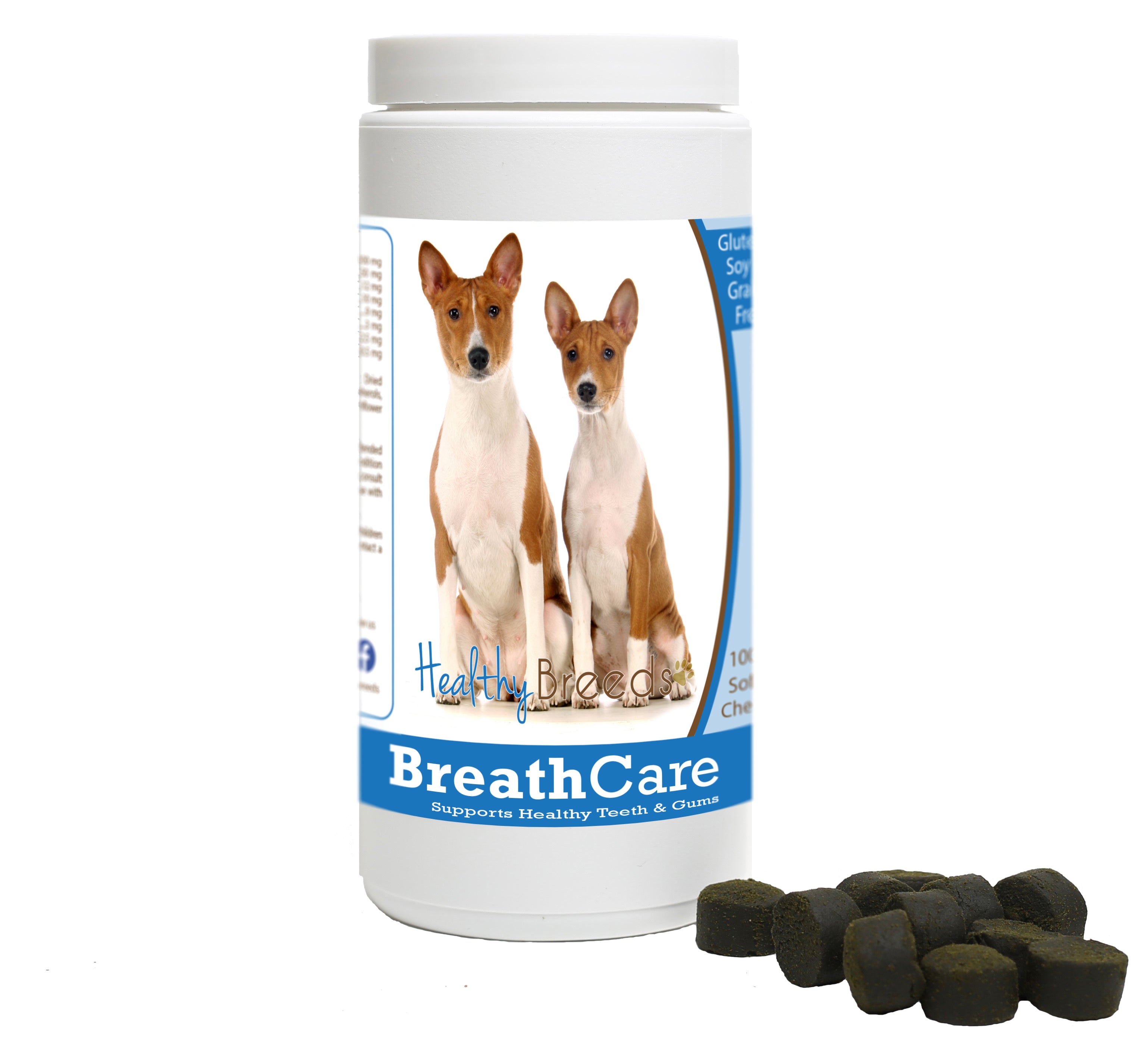 Basenji Breath Care Soft Chews for Dogs 60 Count
