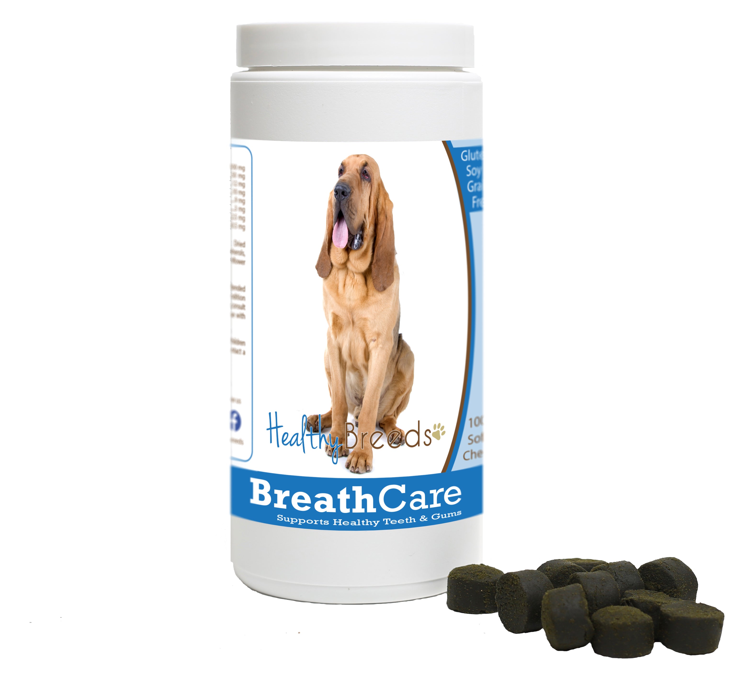 Bloodhound Breath Care Soft Chews for Dogs 60 Count