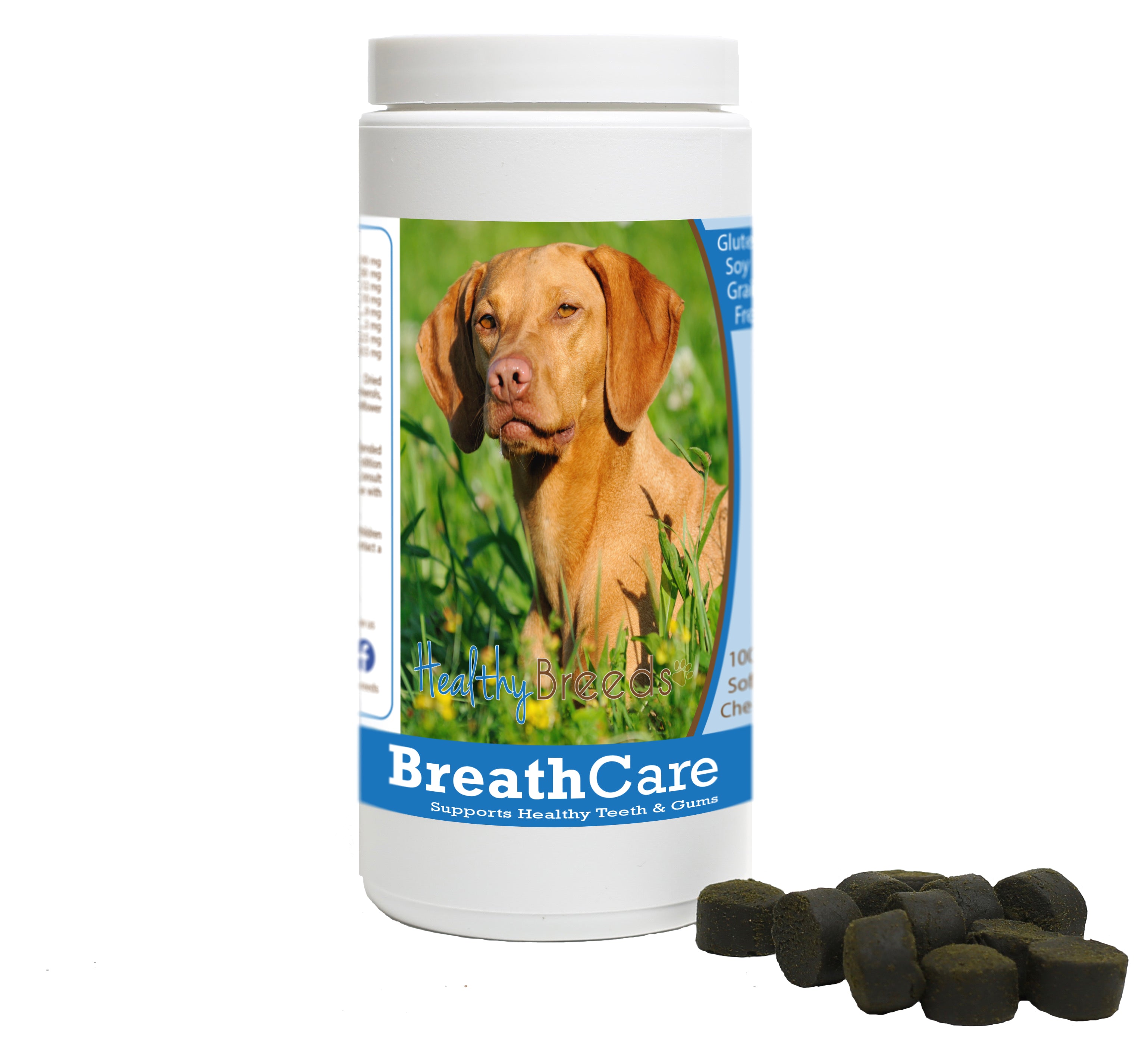 Vizsla Breath Care Soft Chews for Dogs 60 Count