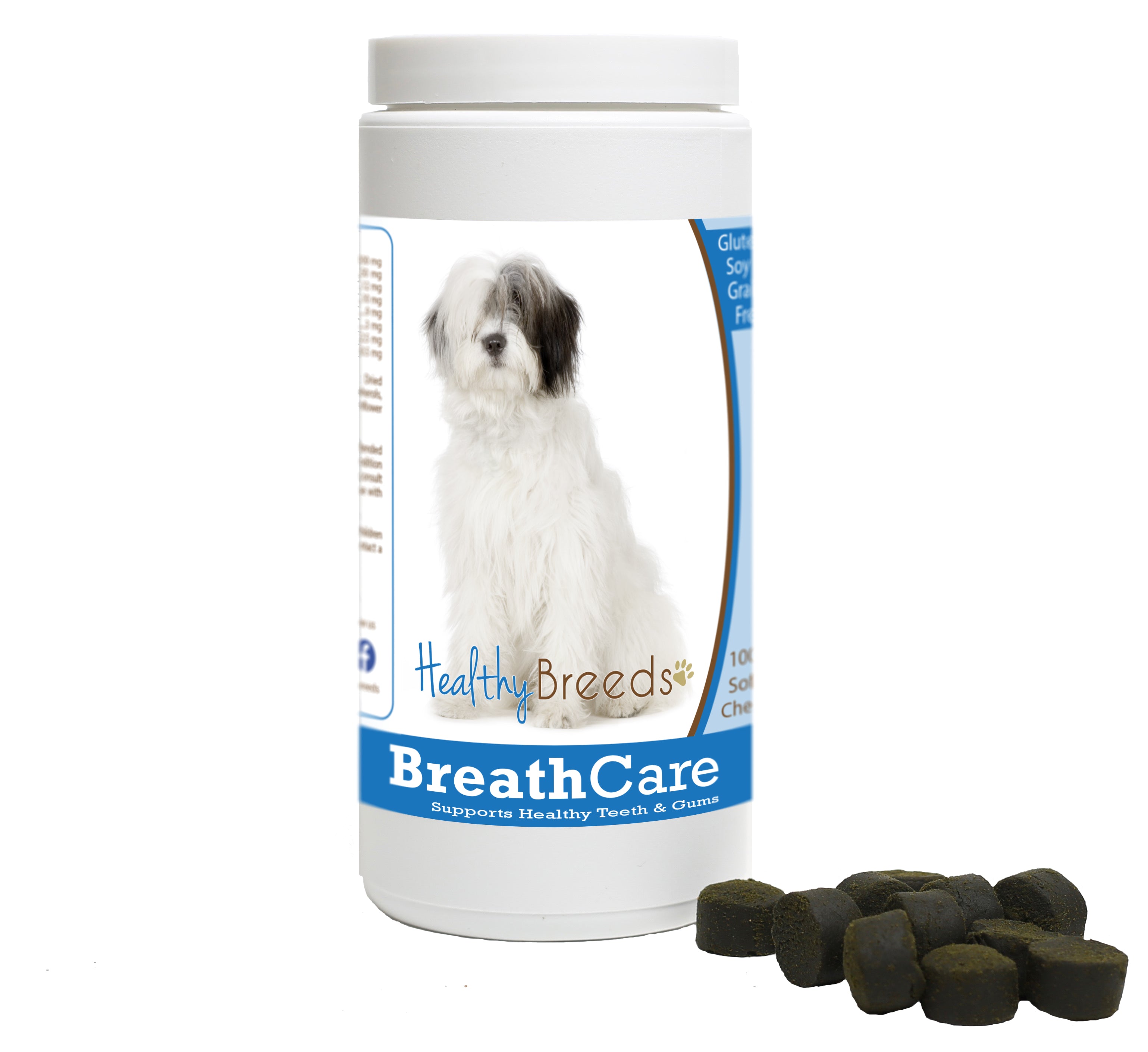 Old English Sheepdog Breath Care Soft Chews for Dogs 60 Count
