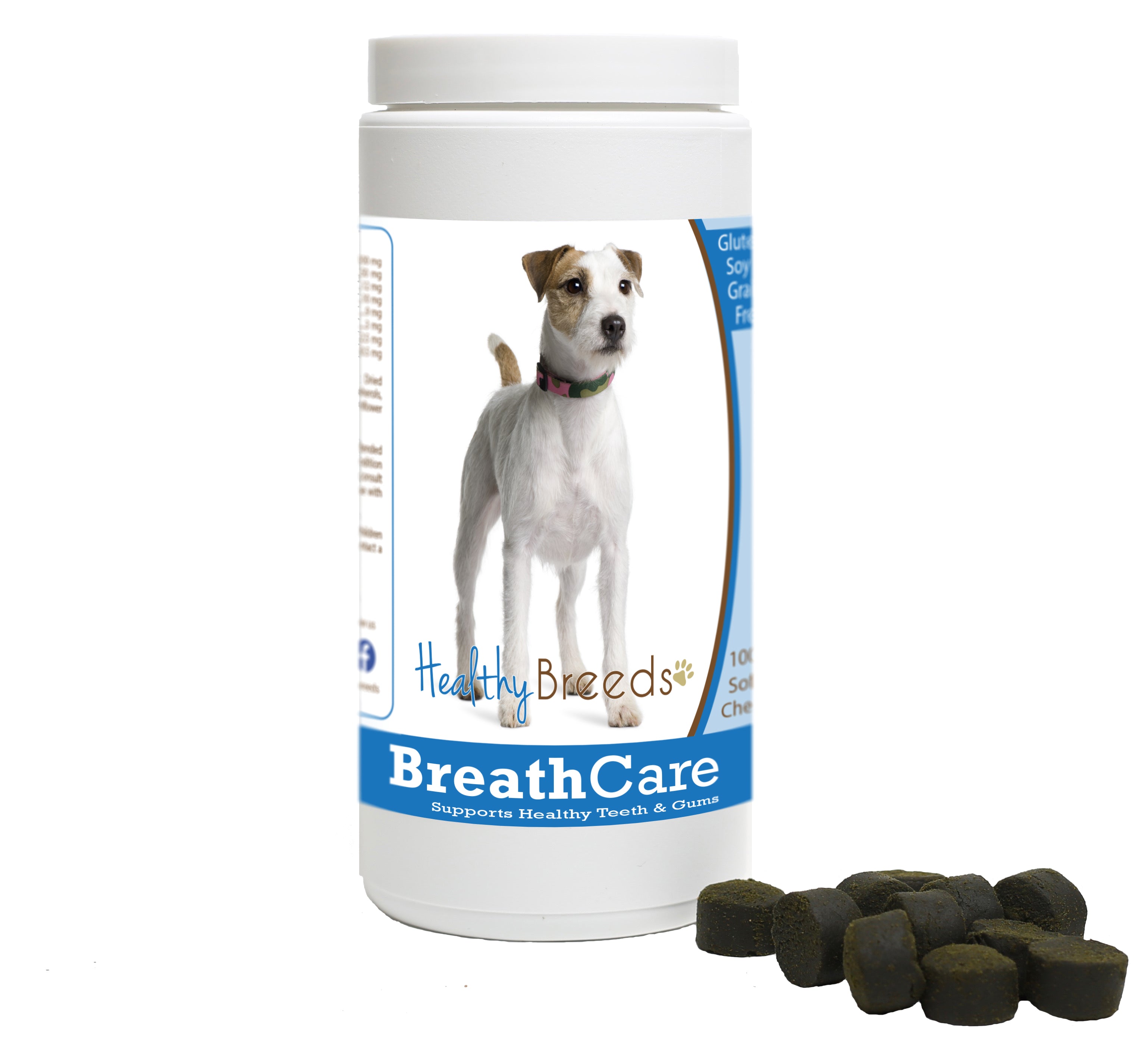 Parson Russell Terrier Breath Care Soft Chews for Dogs 60 Count