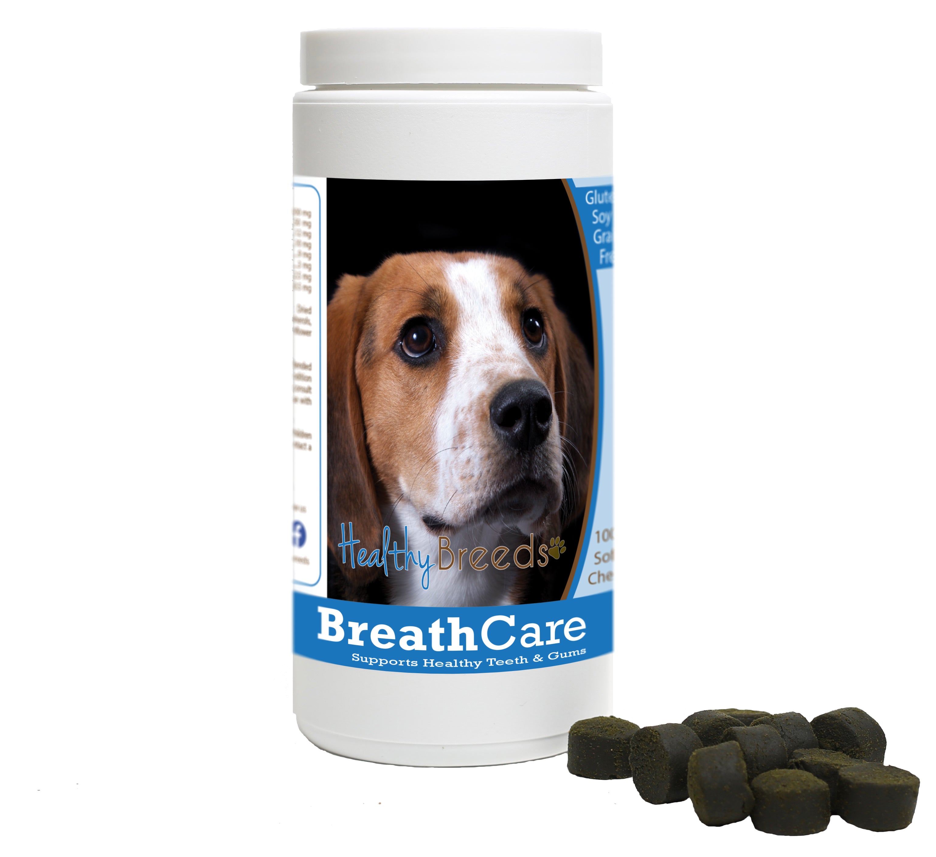 American English Coonhound Breath Care Soft Chews for Dogs 100 Count