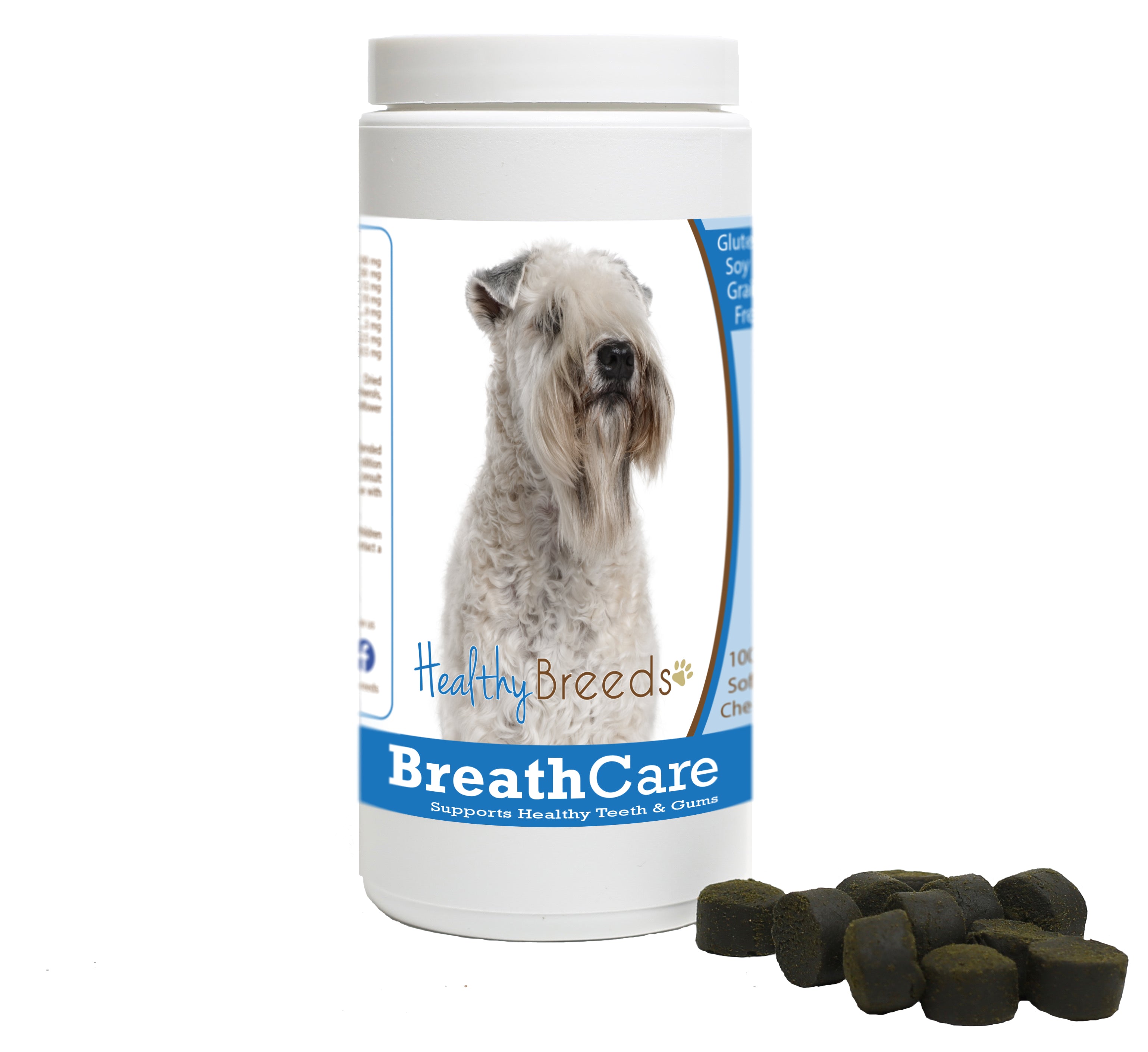 Soft Coated Wheaten Terrier Breath Care Soft Chews for Dogs 60 Count
