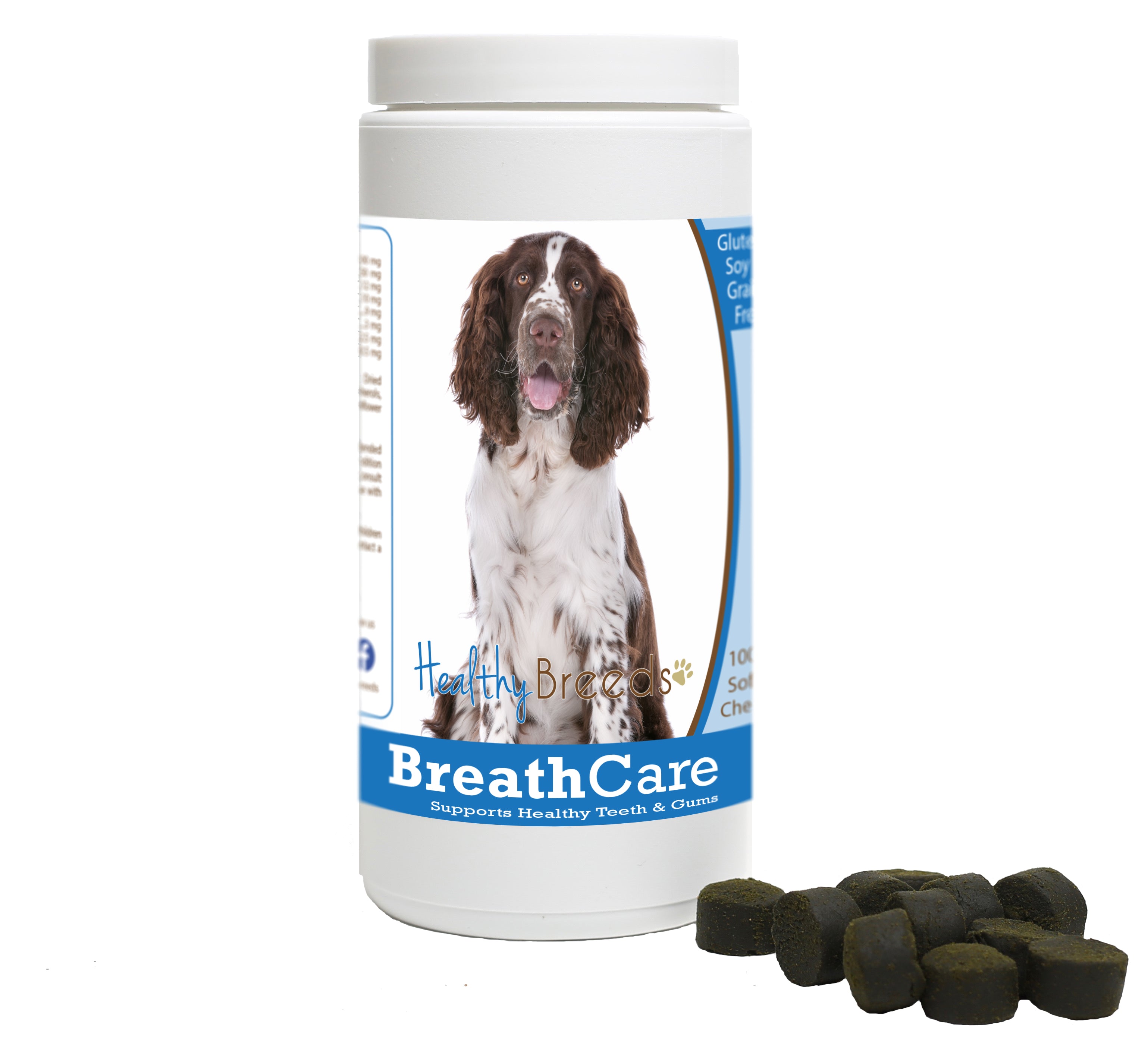 English Springer Spaniel Breath Care Soft Chews for Dogs 60 Count