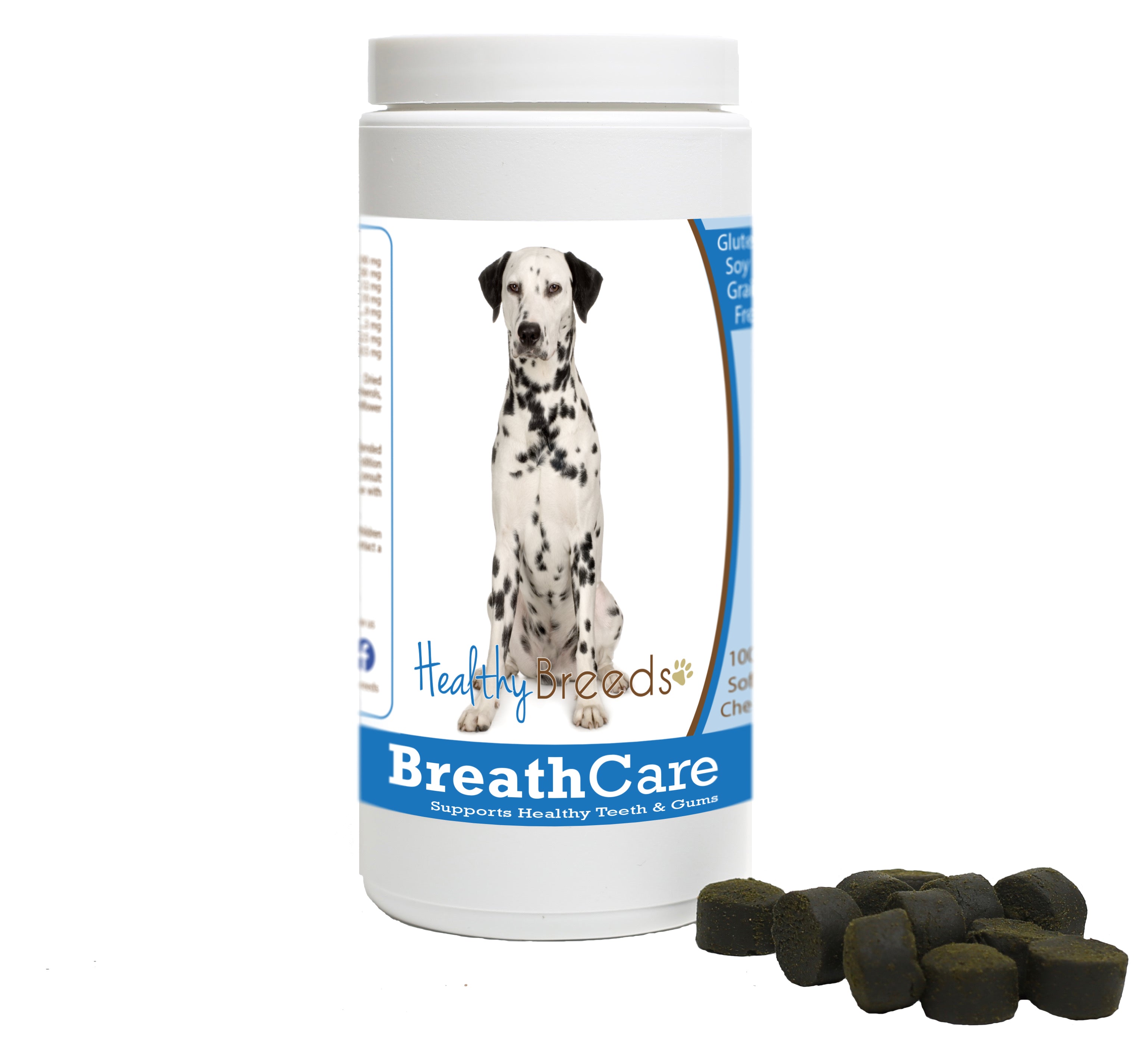 Dalmatian Breath Care Soft Chews for Dogs 60 Count