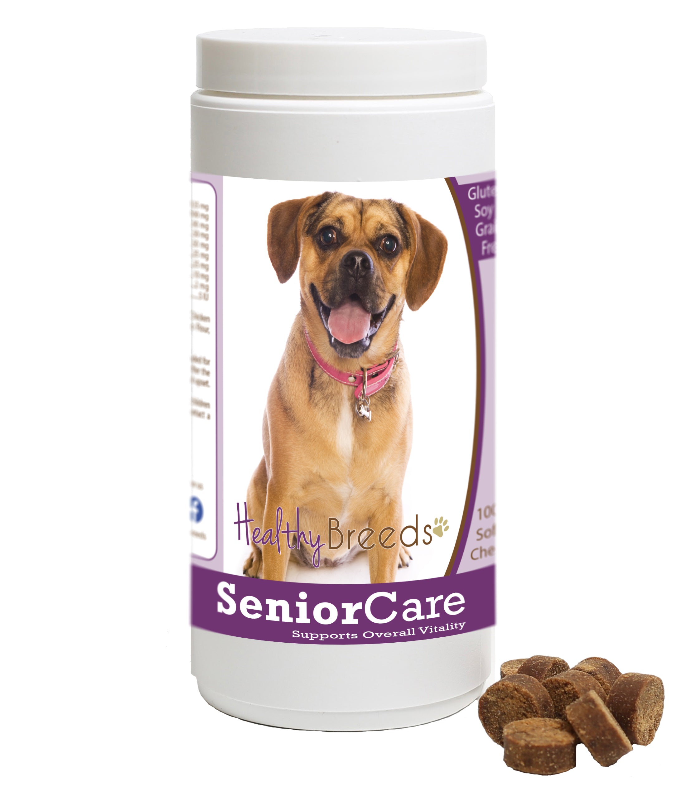 Puggle Senior Dog Care Soft Chews 100 Count