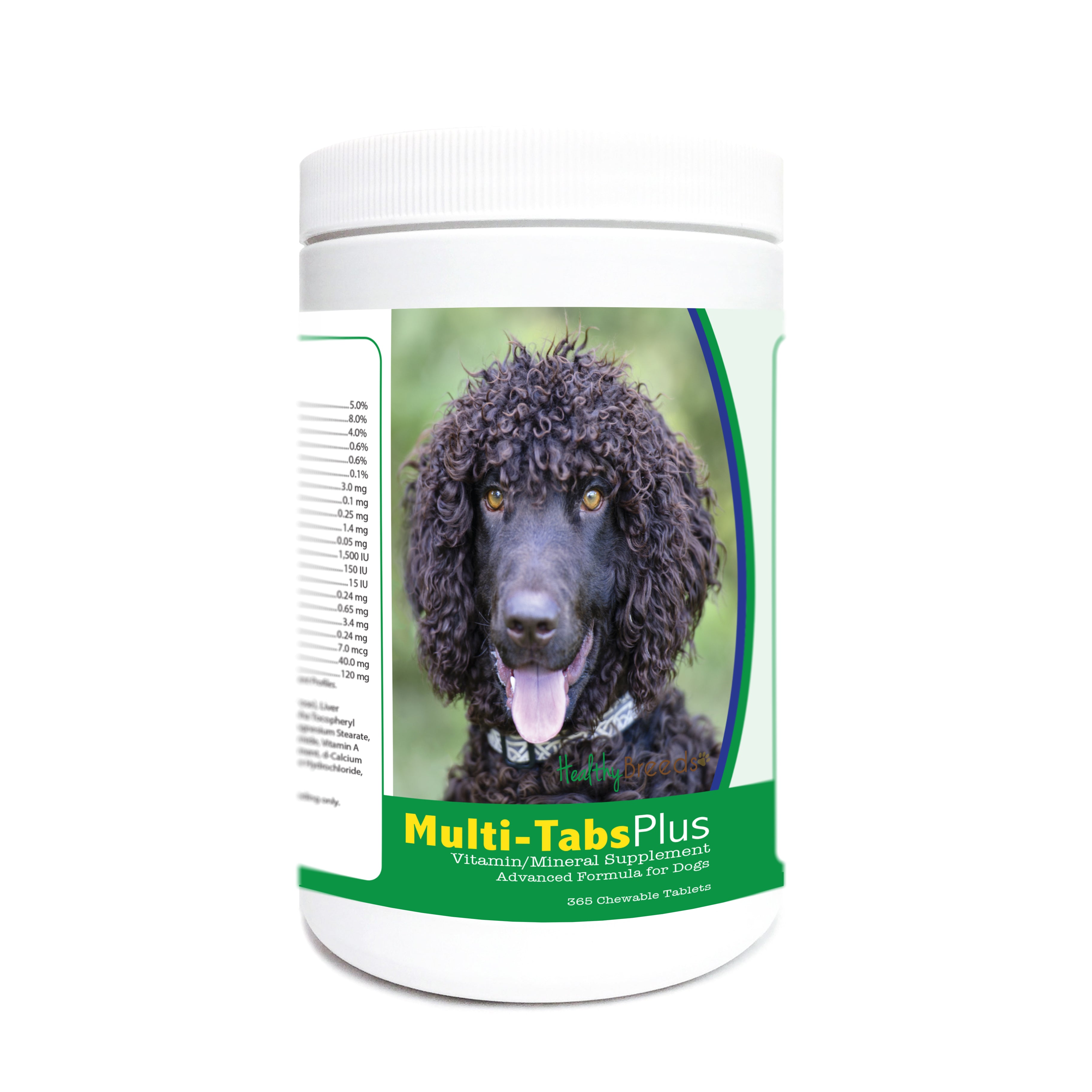 Irish Water Spaniel Multi-Tabs Plus Chewable Tablets 365 Count