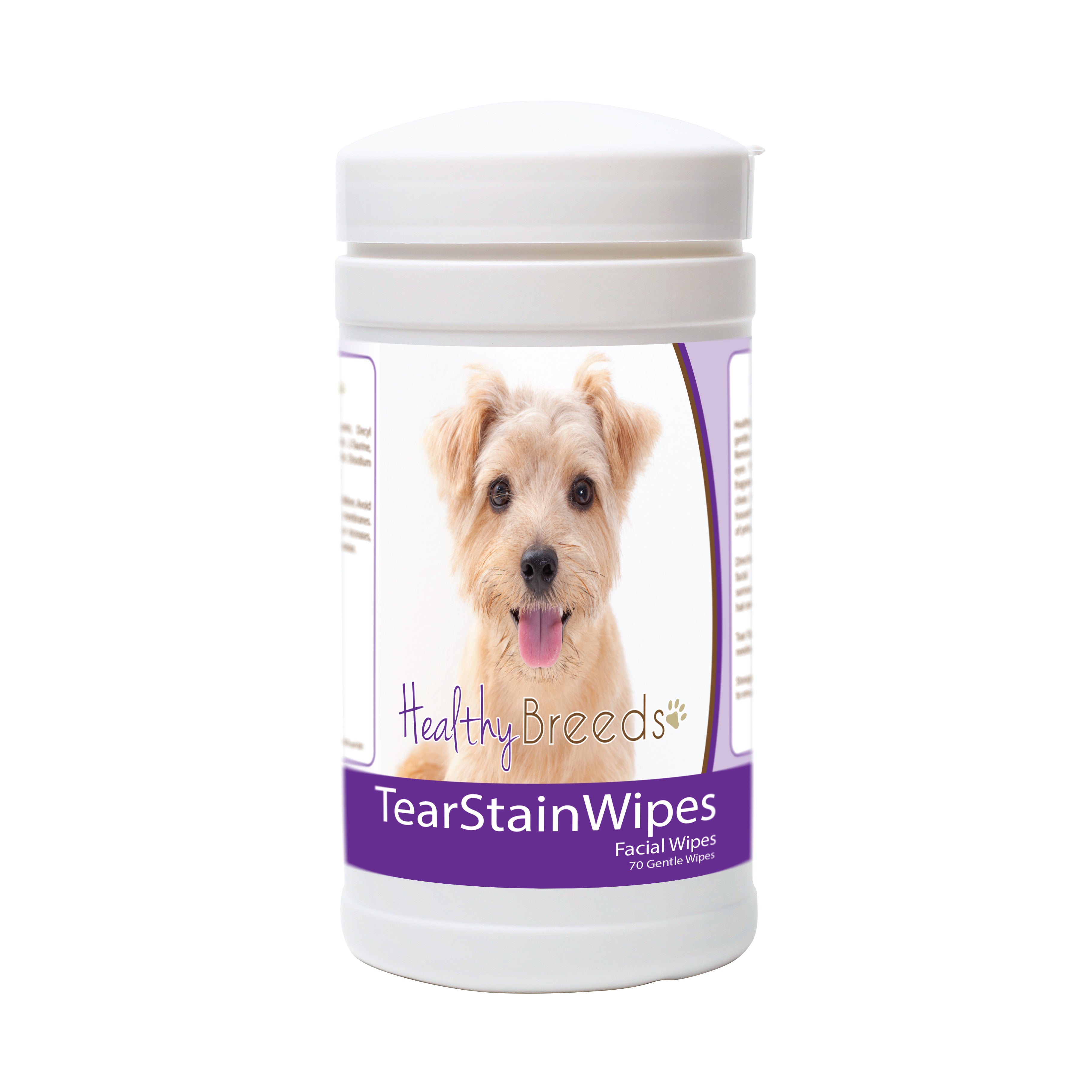 Norfolk Terrier Tear Stain Wipes 70 Count
