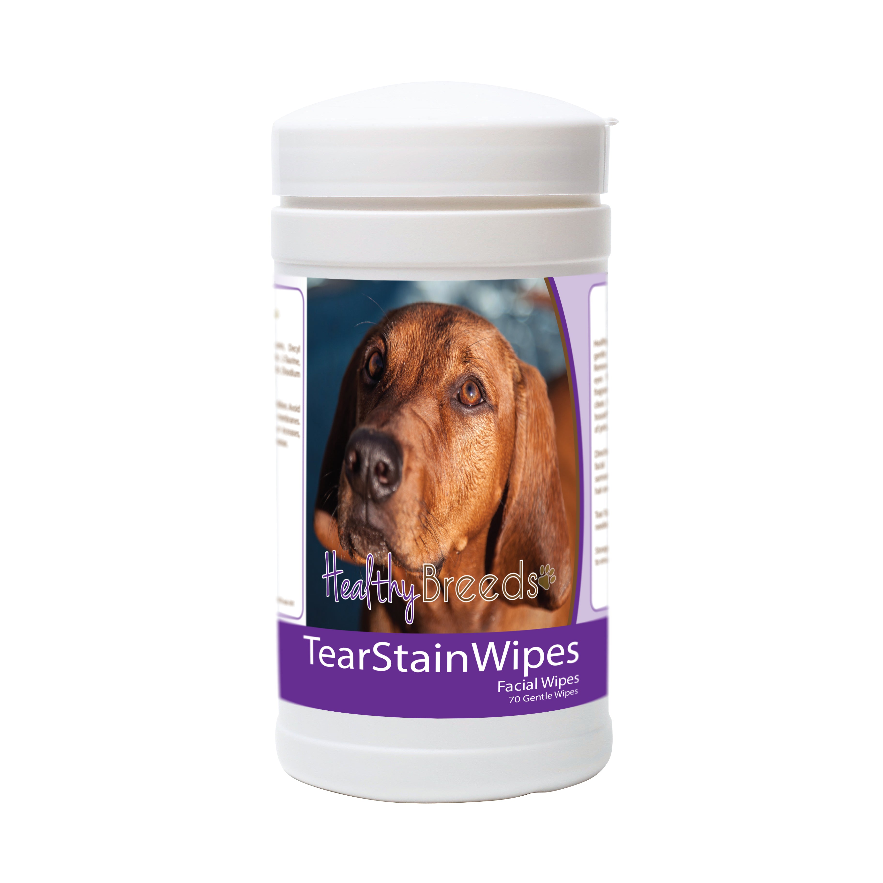 Redbone Coonhound Tear Stain Wipes 70 Count