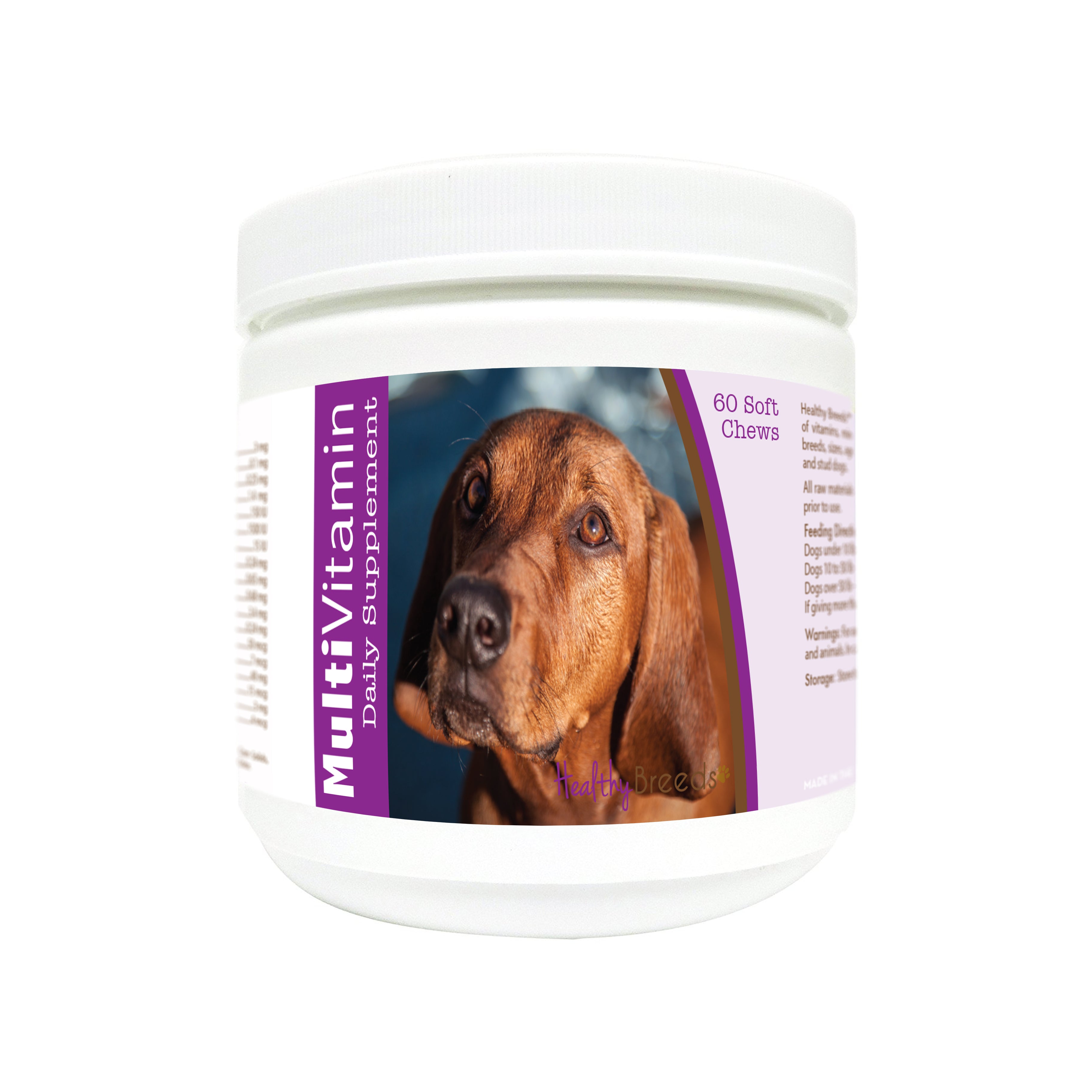 Redbone Coonhound Multi-Vitamin Soft Chews 60 Count