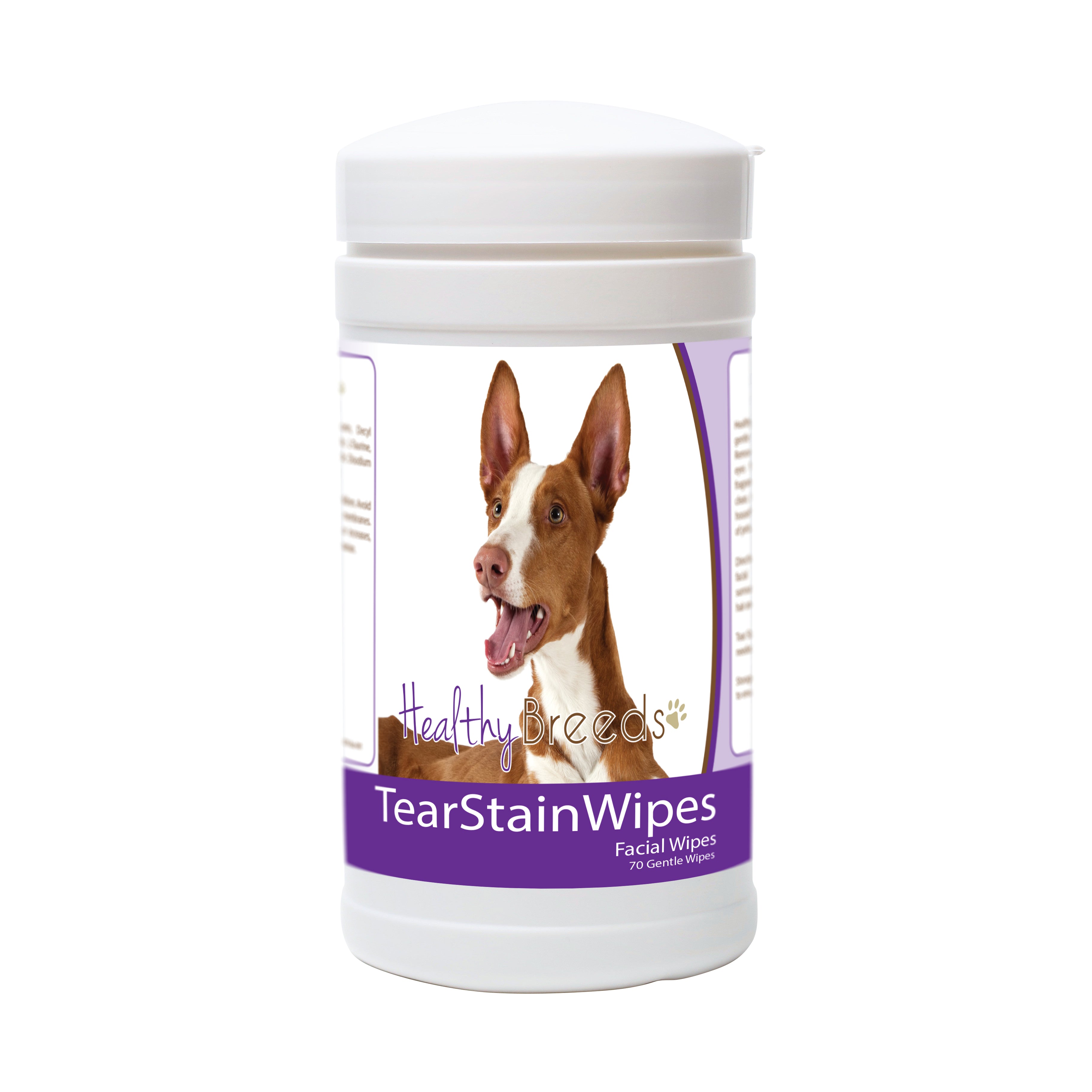 Ibizan Hound Tear Stain Wipes 70 Count