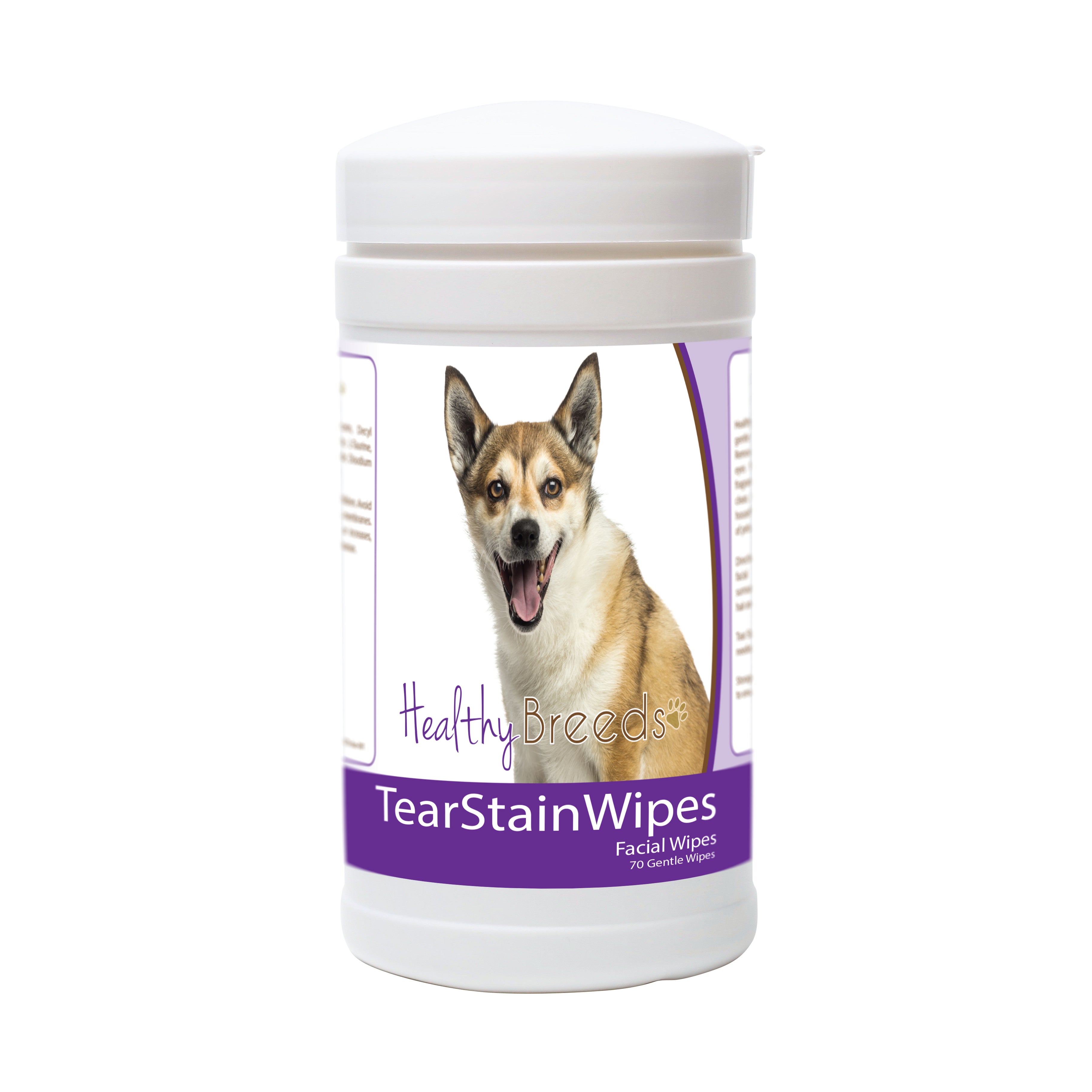 Norwegian Lundehund Tear Stain Wipes 70 Count