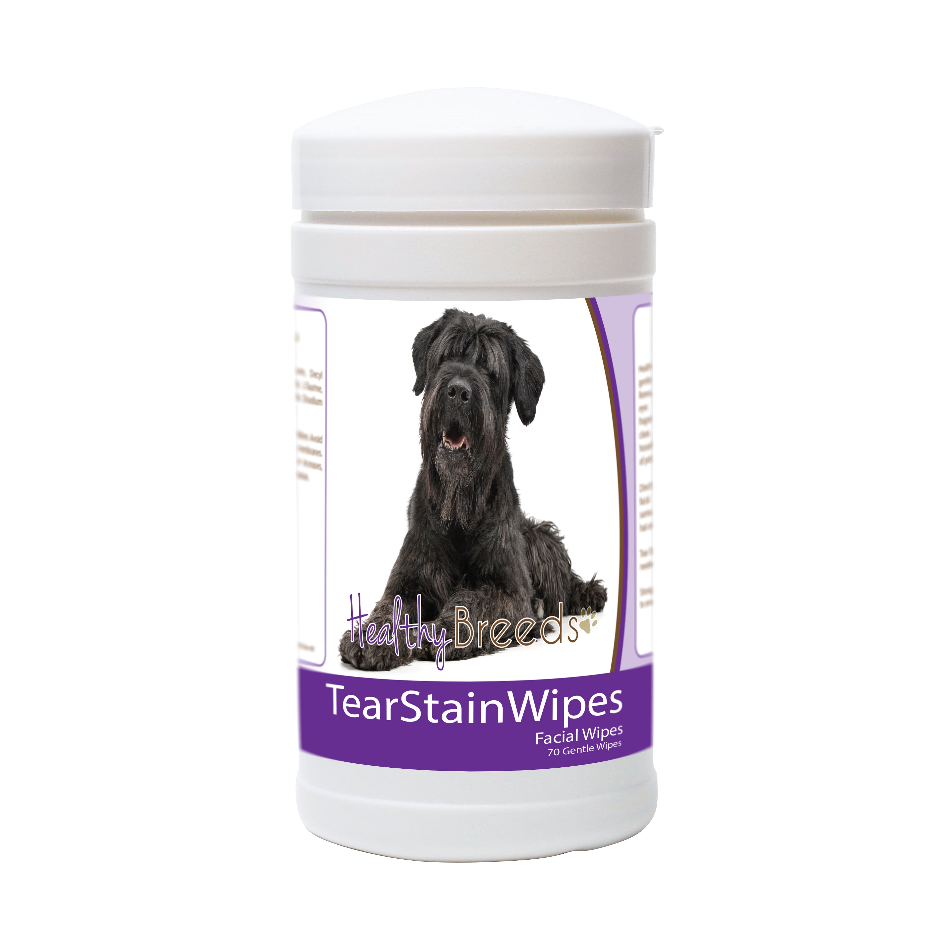 Black Russian Terrier Tear Stain Wipes 70 Count
