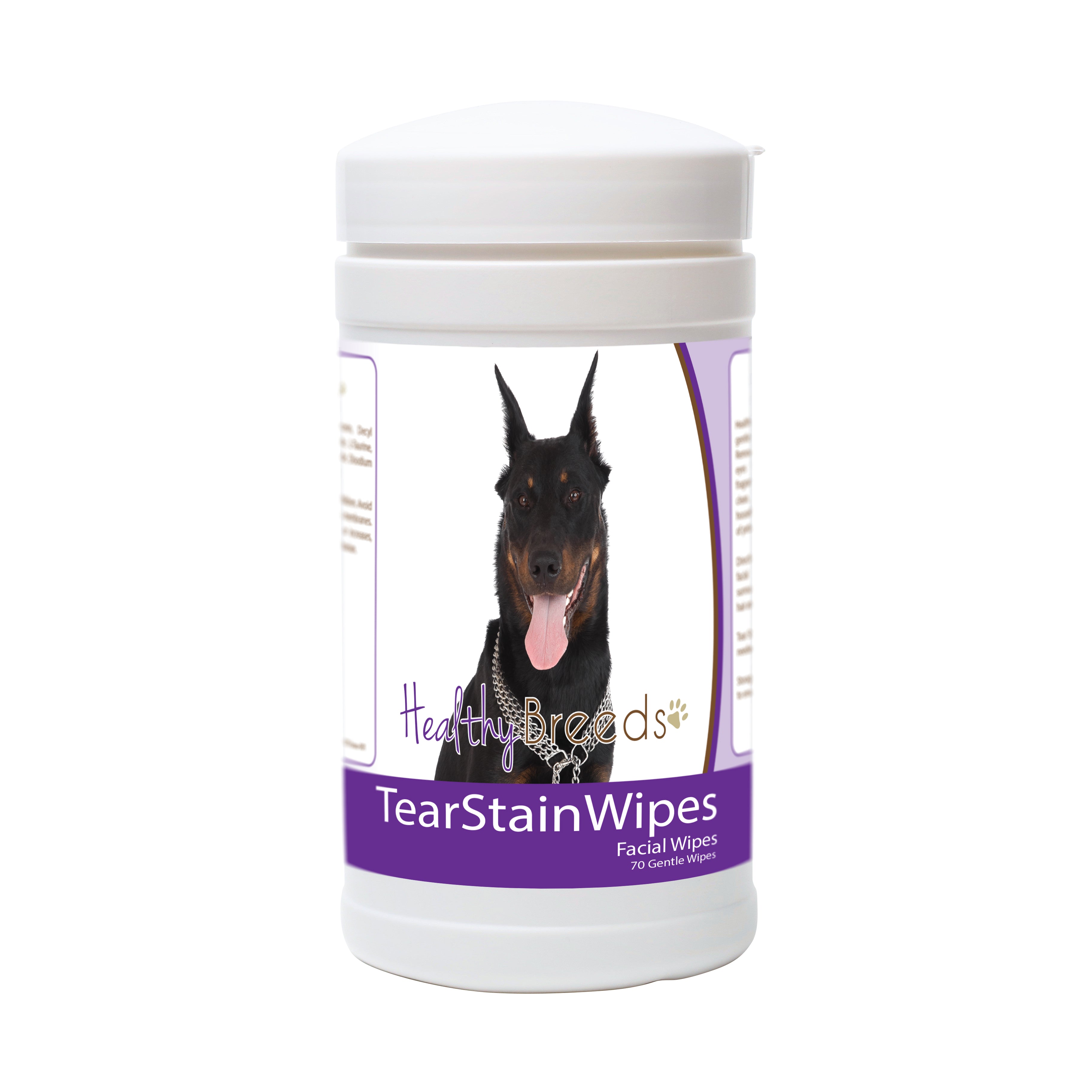 Beauceron Tear Stain Wipes 70 Count