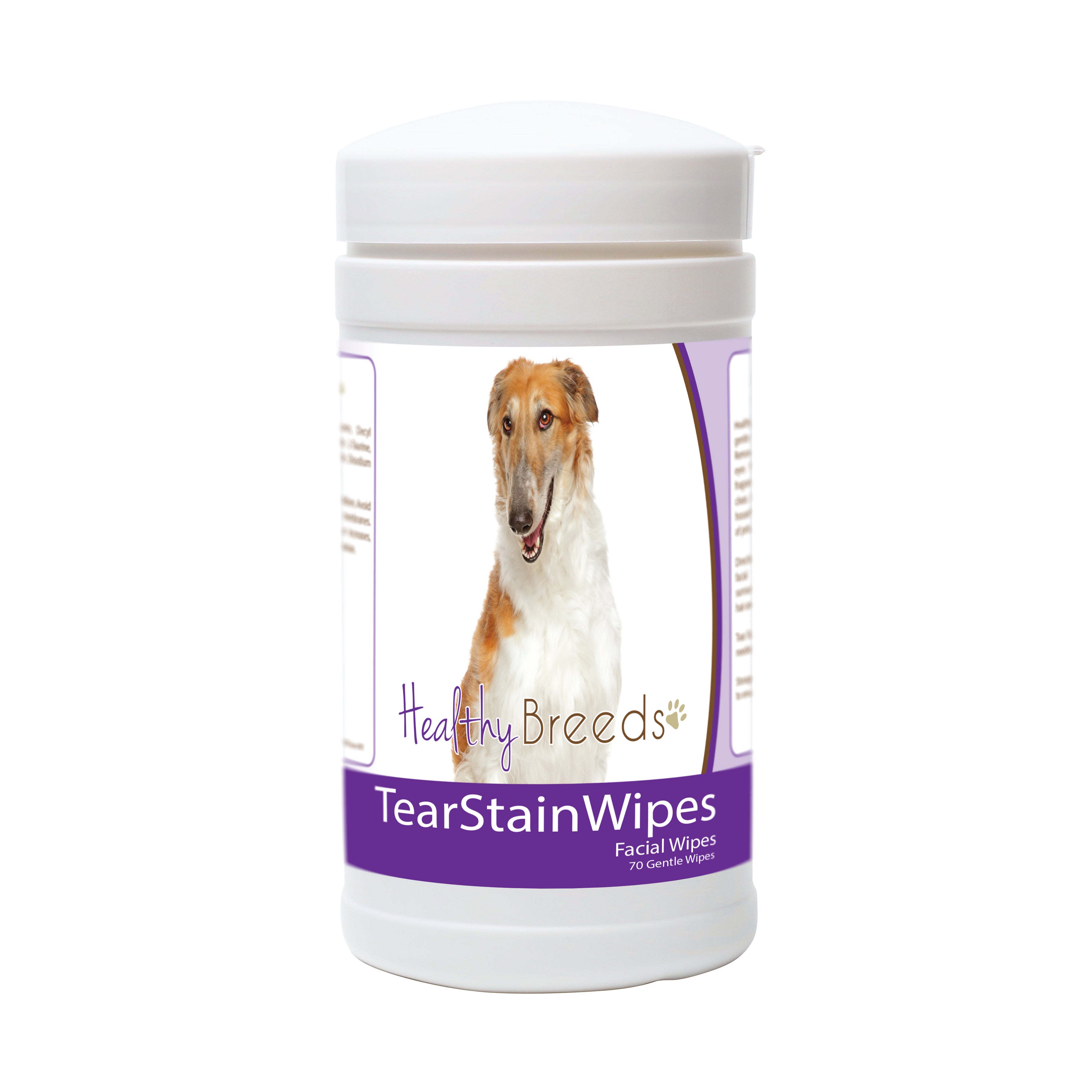 Borzois Tear Stain Wipes 70 Count