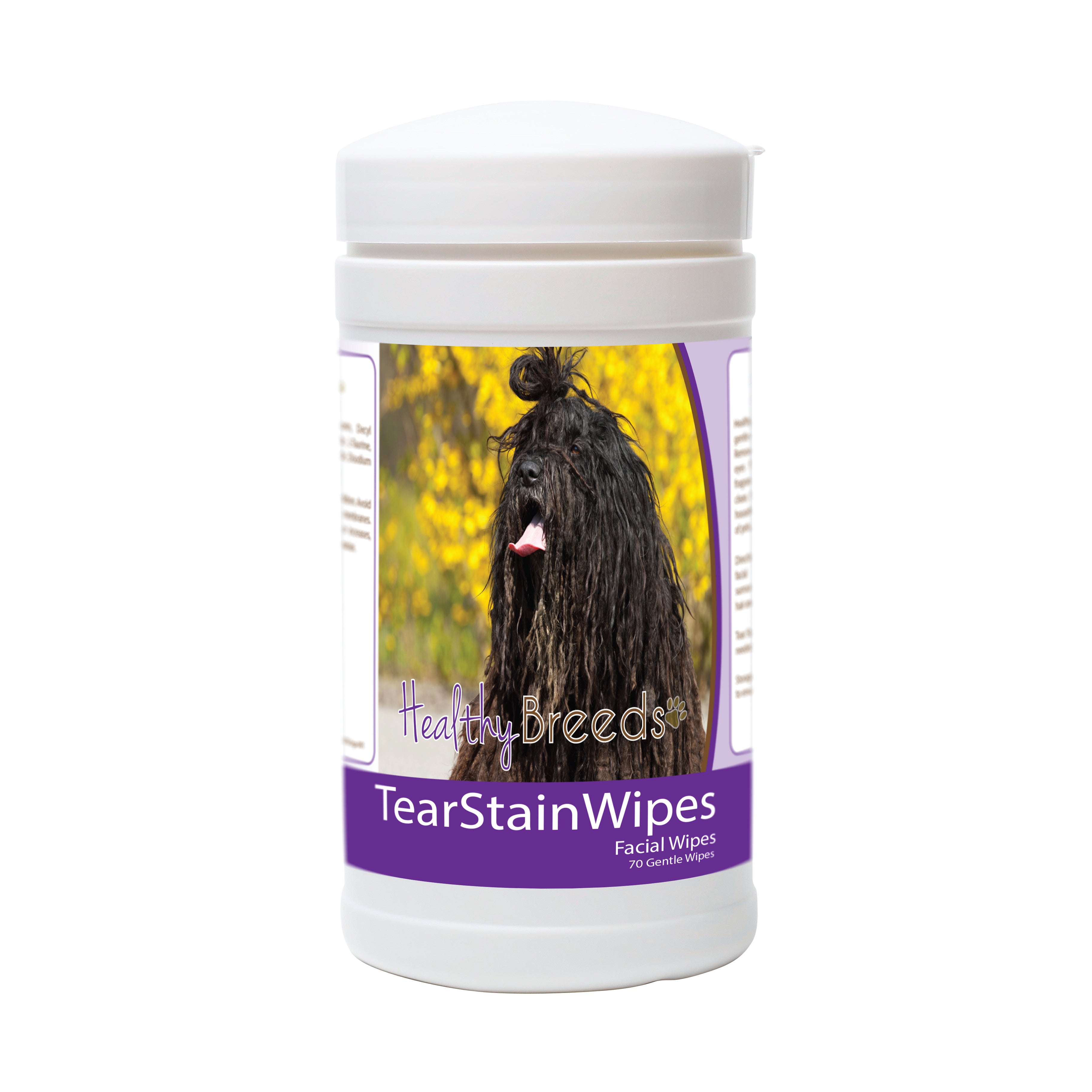 Bergamasco Tear Stain Wipes 70 Count