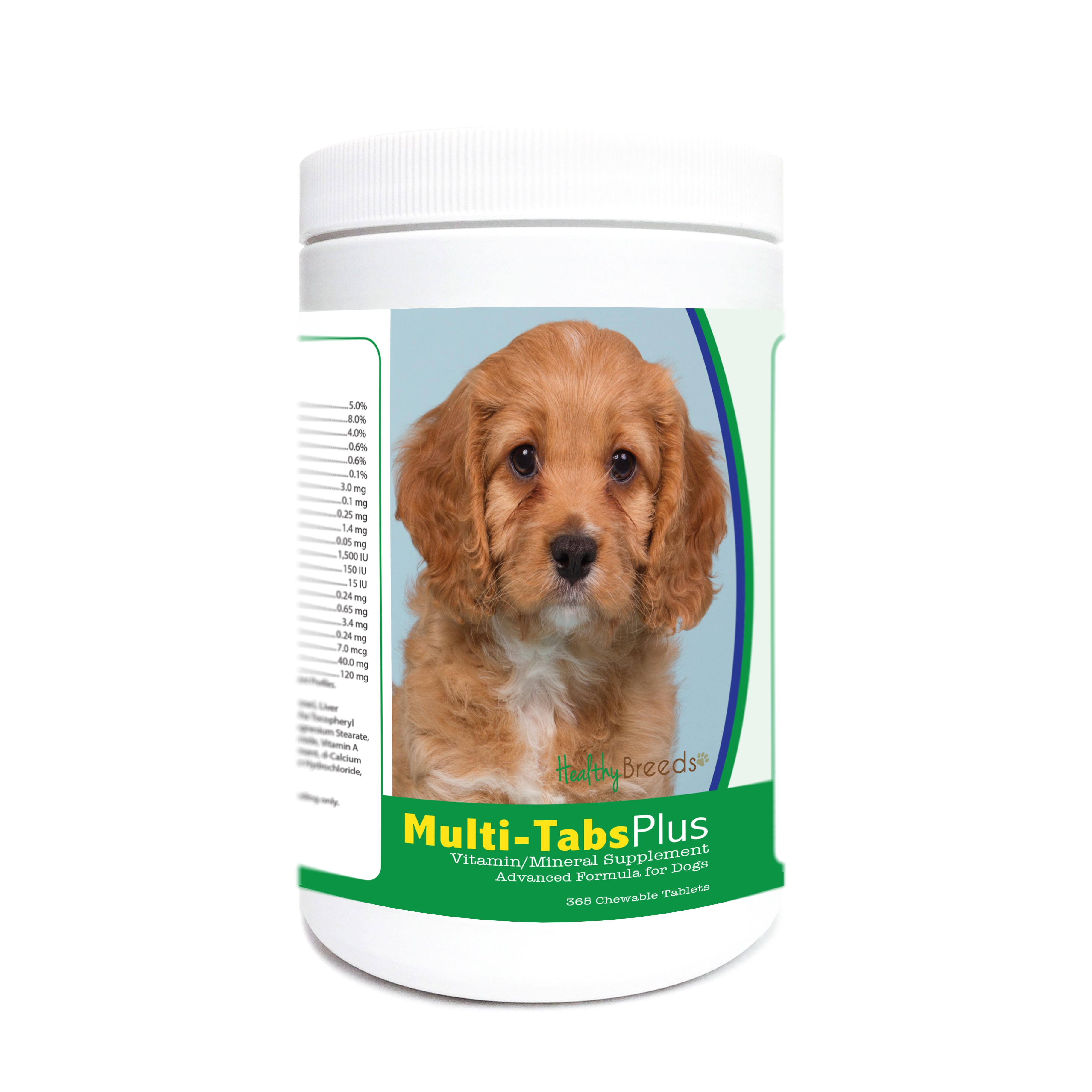 Cavapoo Multi-Tabs Plus Chewable Tablets 365 Count