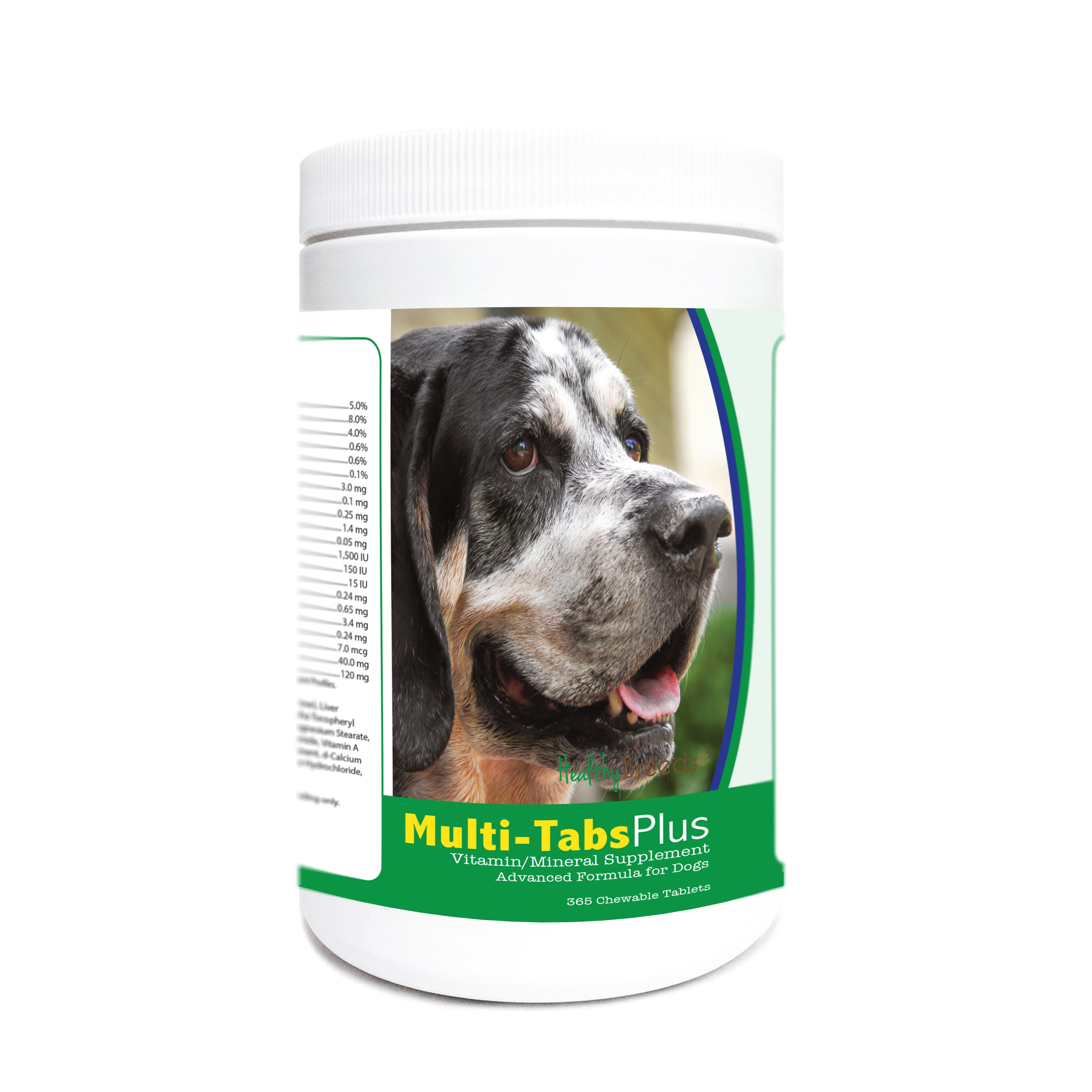 Bluetick Coonhound Multi-Tabs Plus Chewable Tablets 365 Count