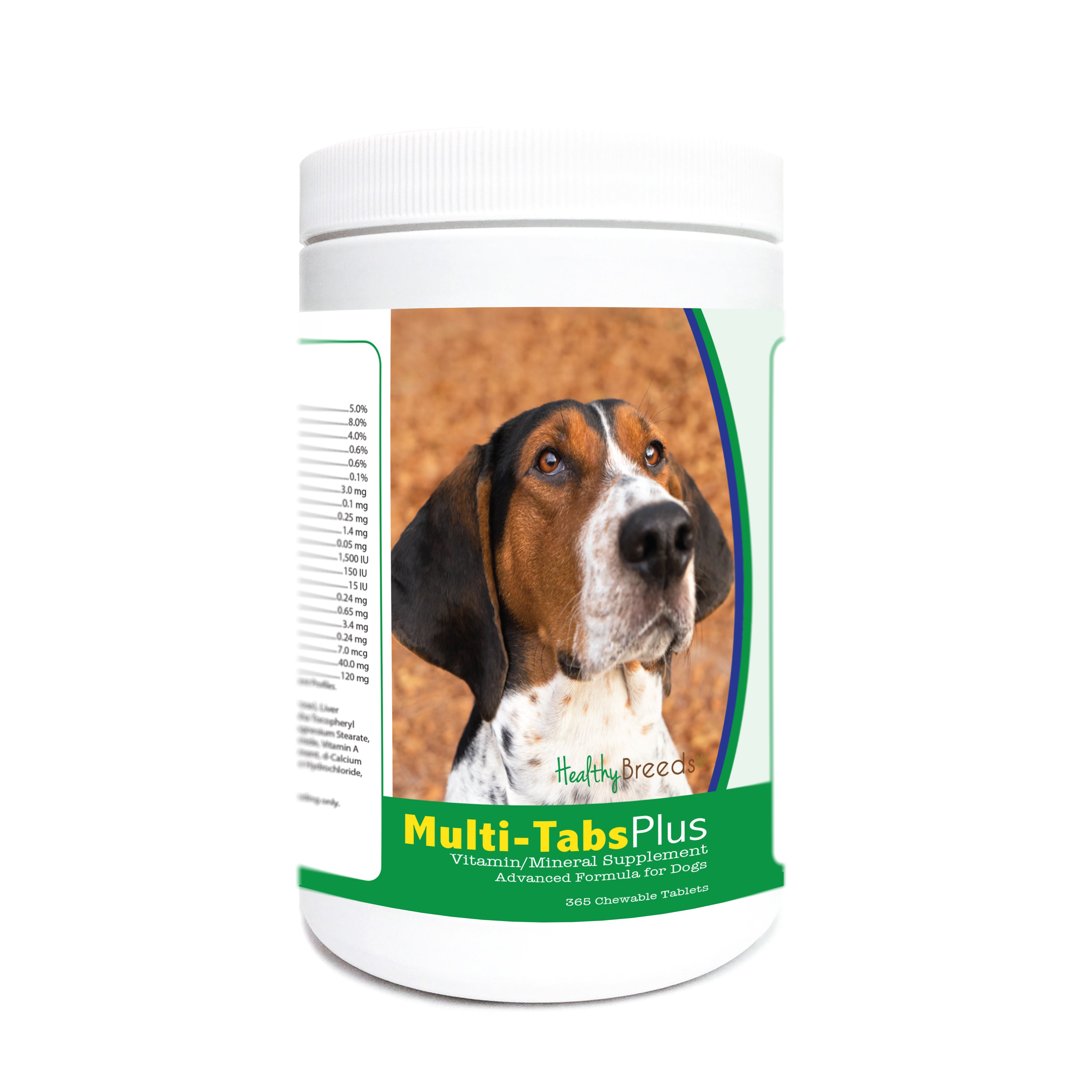 Treeing Walker Coonhound Multi-Tabs Plus Chewable Tablets 365 Count