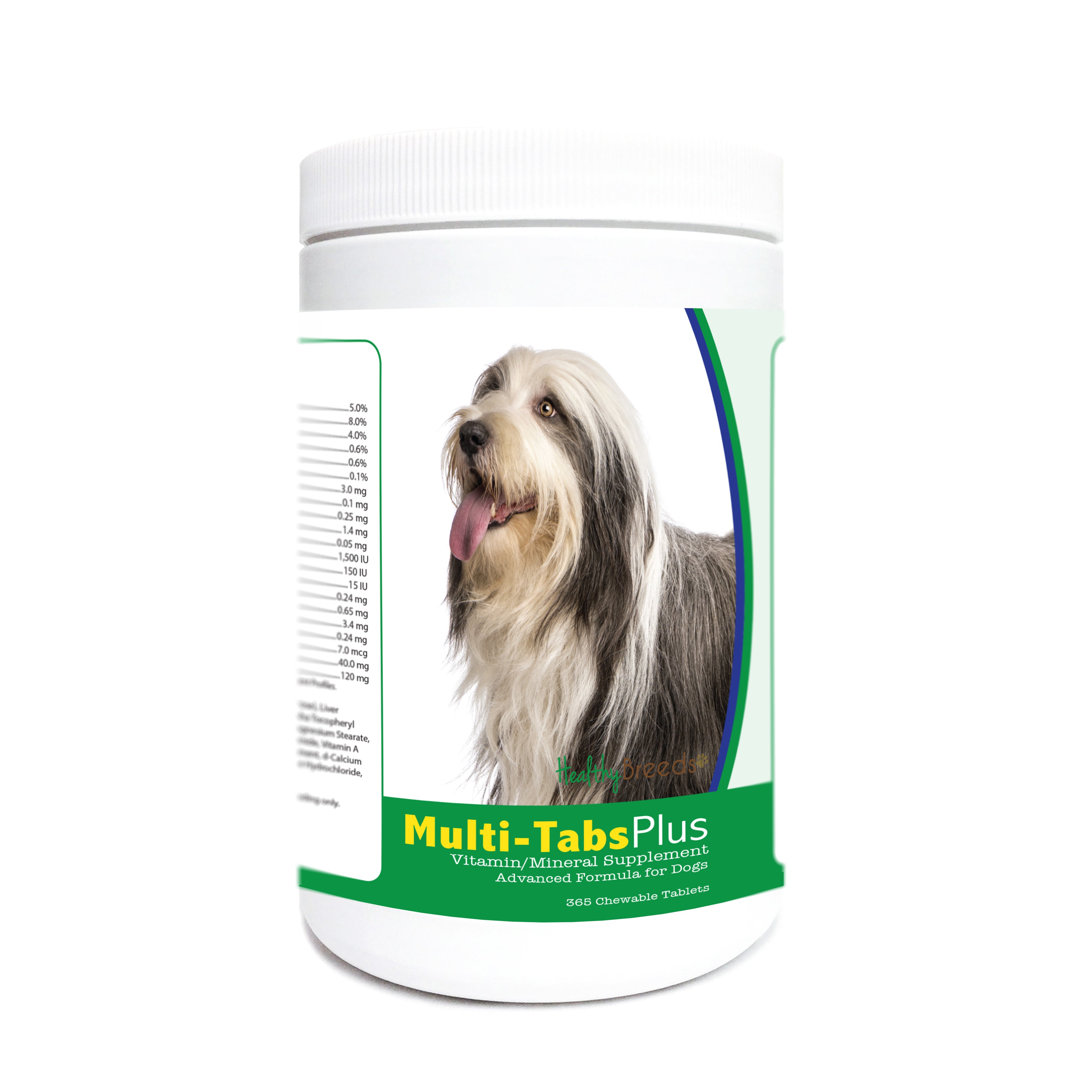Bearded Collie Multi-Tabs Plus Chewable Tablets 365 Count
