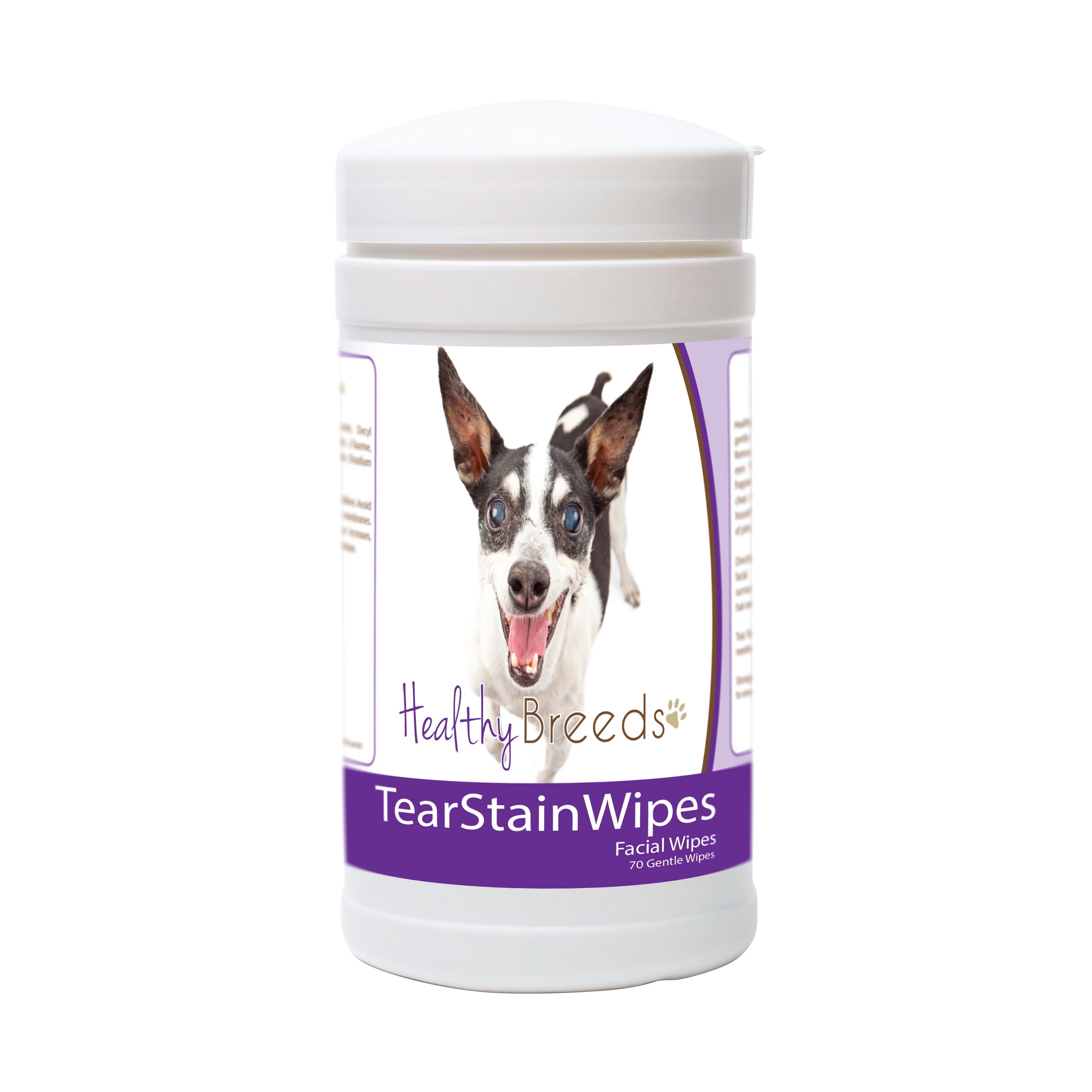 Rat Terrier Tear Stain Wipes 70 Count