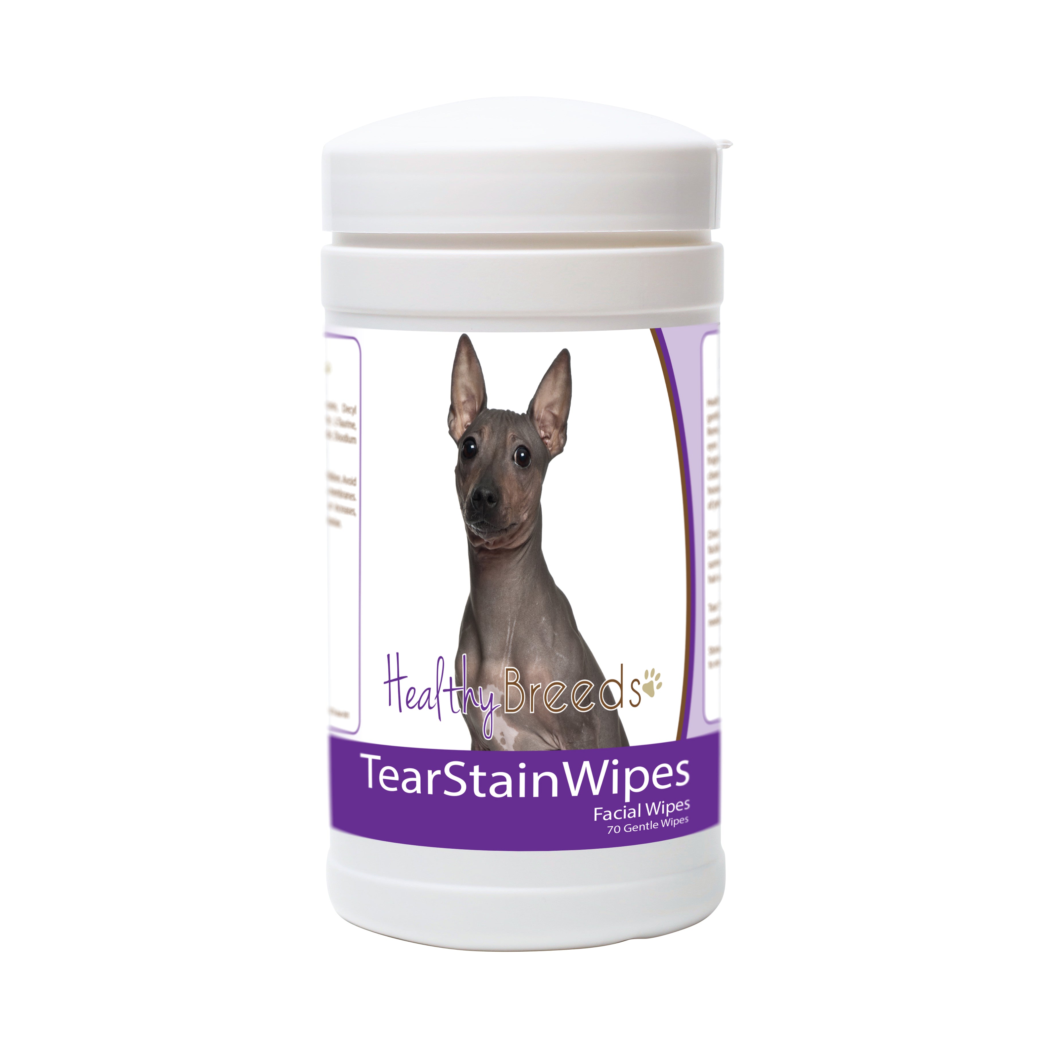 American Hairless Terrier Tear Stain Wipes 70 Count