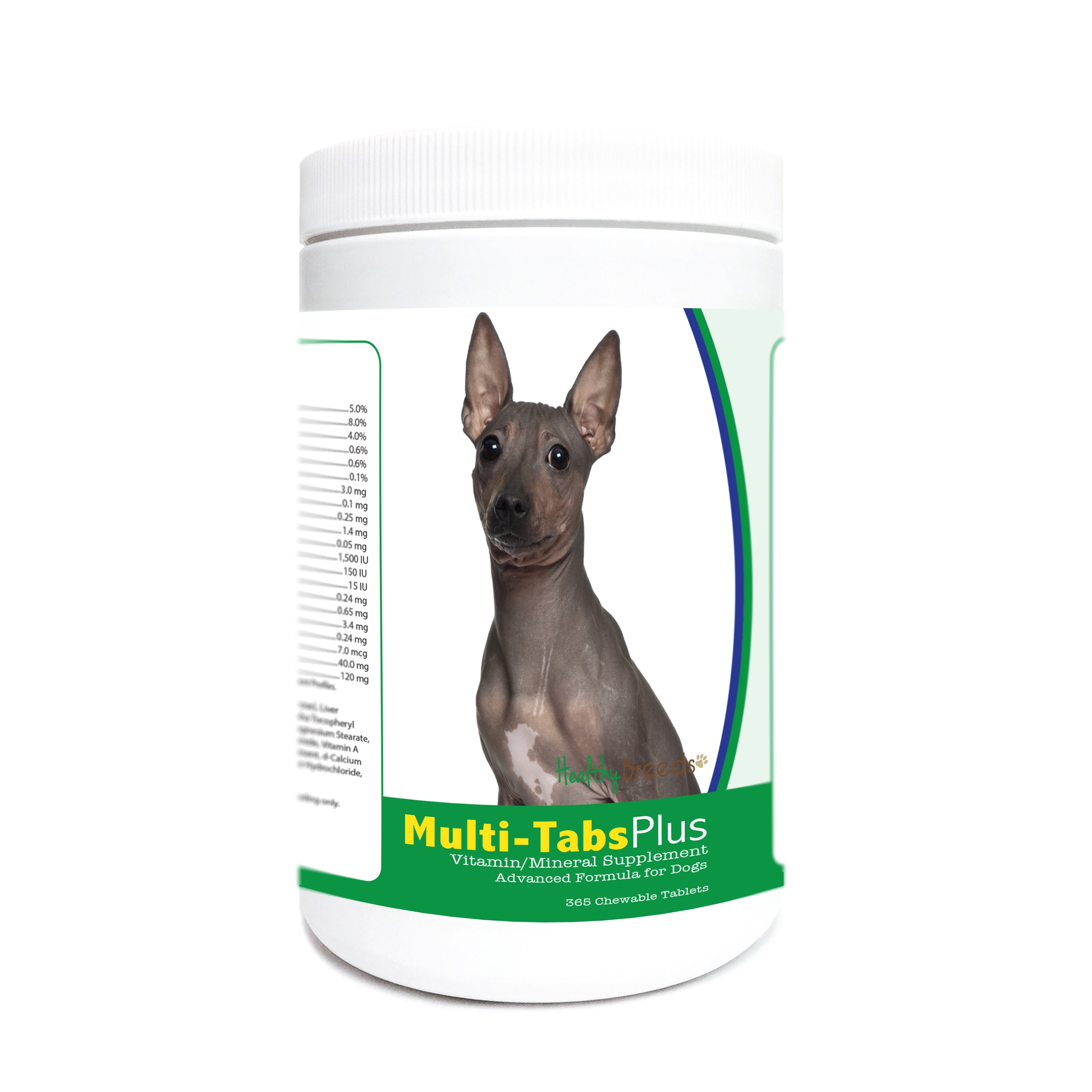 American Hairless Terrier Multi-Tabs Plus Chewable Tablets 365 Count