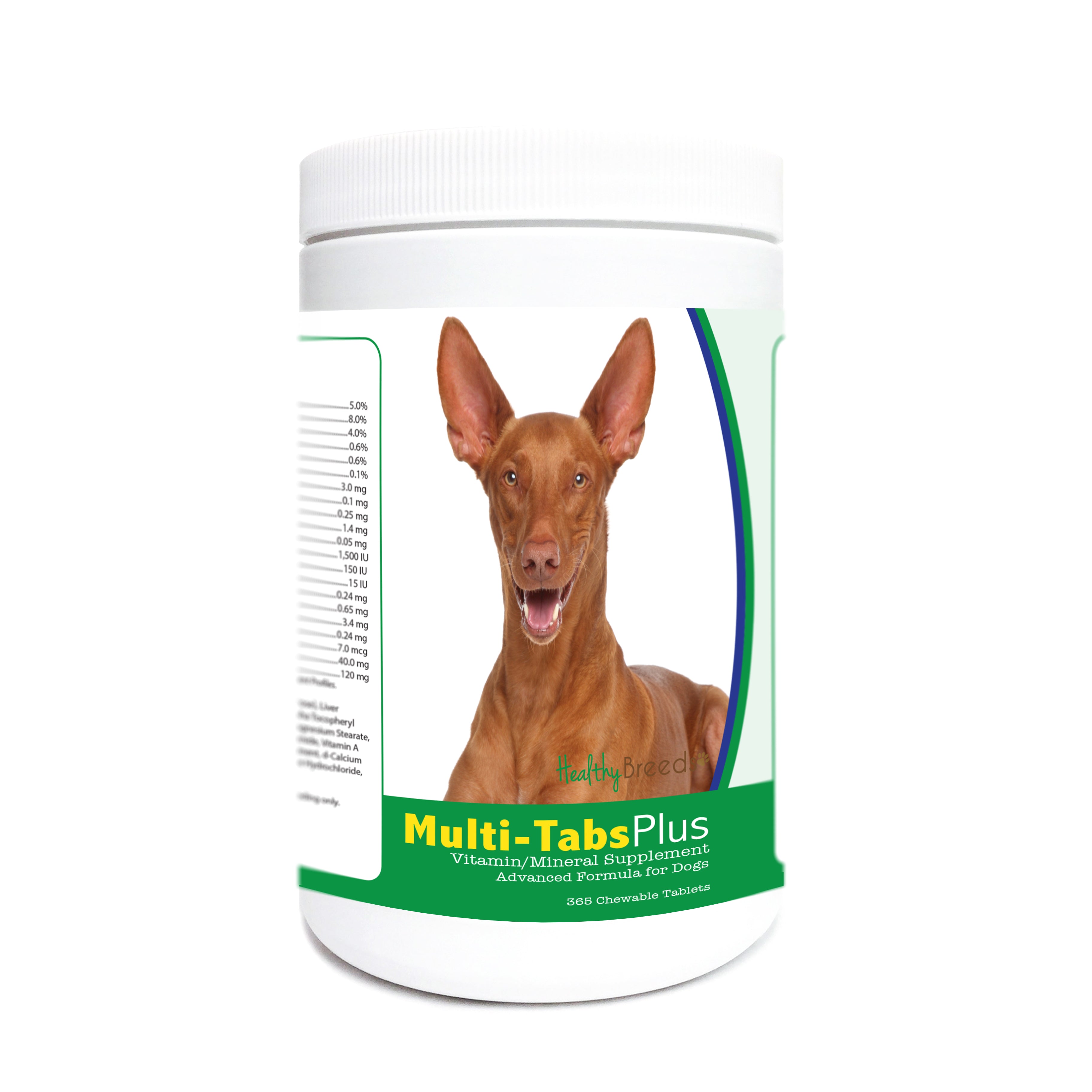 Pharaoh Hound Multi-Tabs Plus Chewable Tablets 365 Count