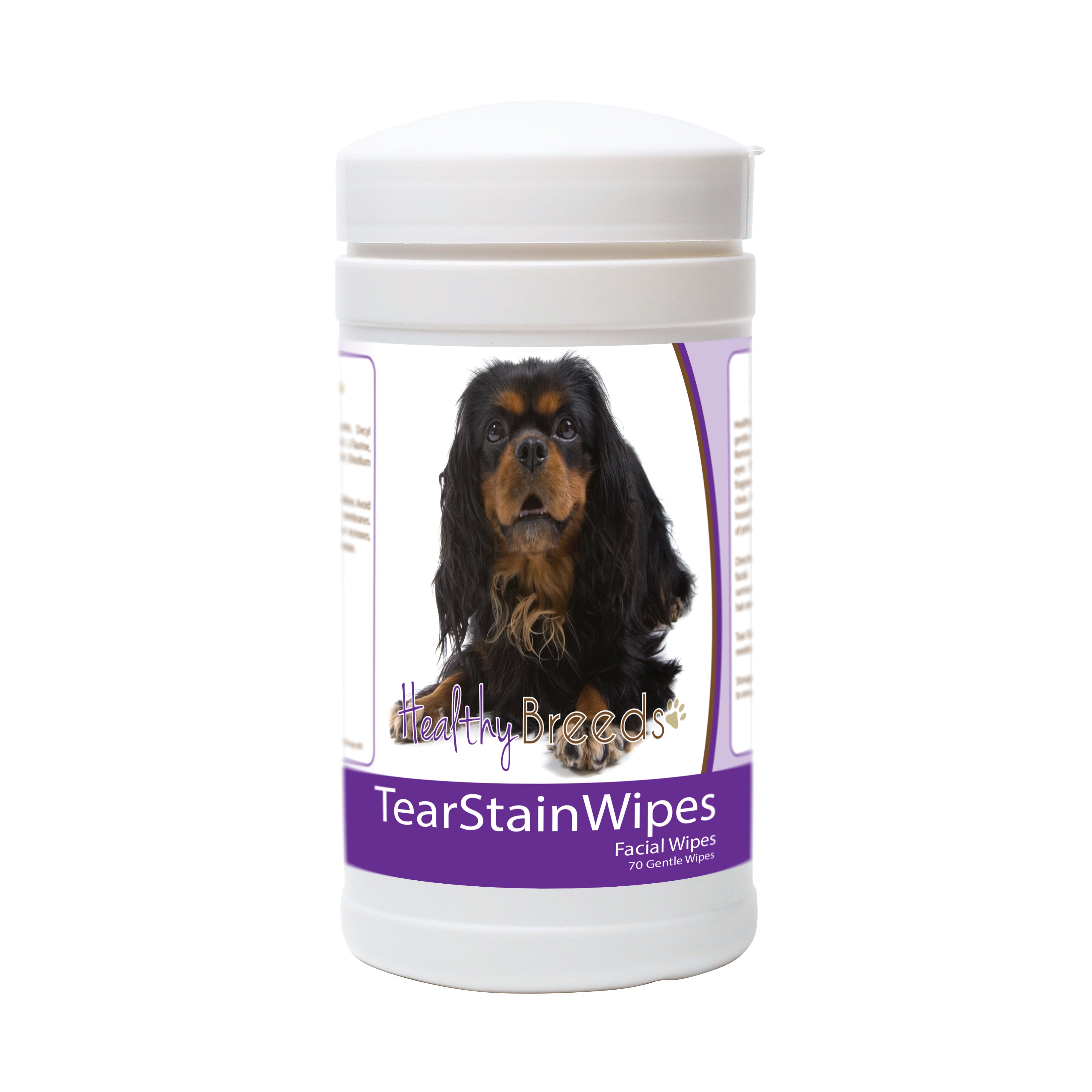 English Toy Spaniel Tear Stain Wipes 70 Count