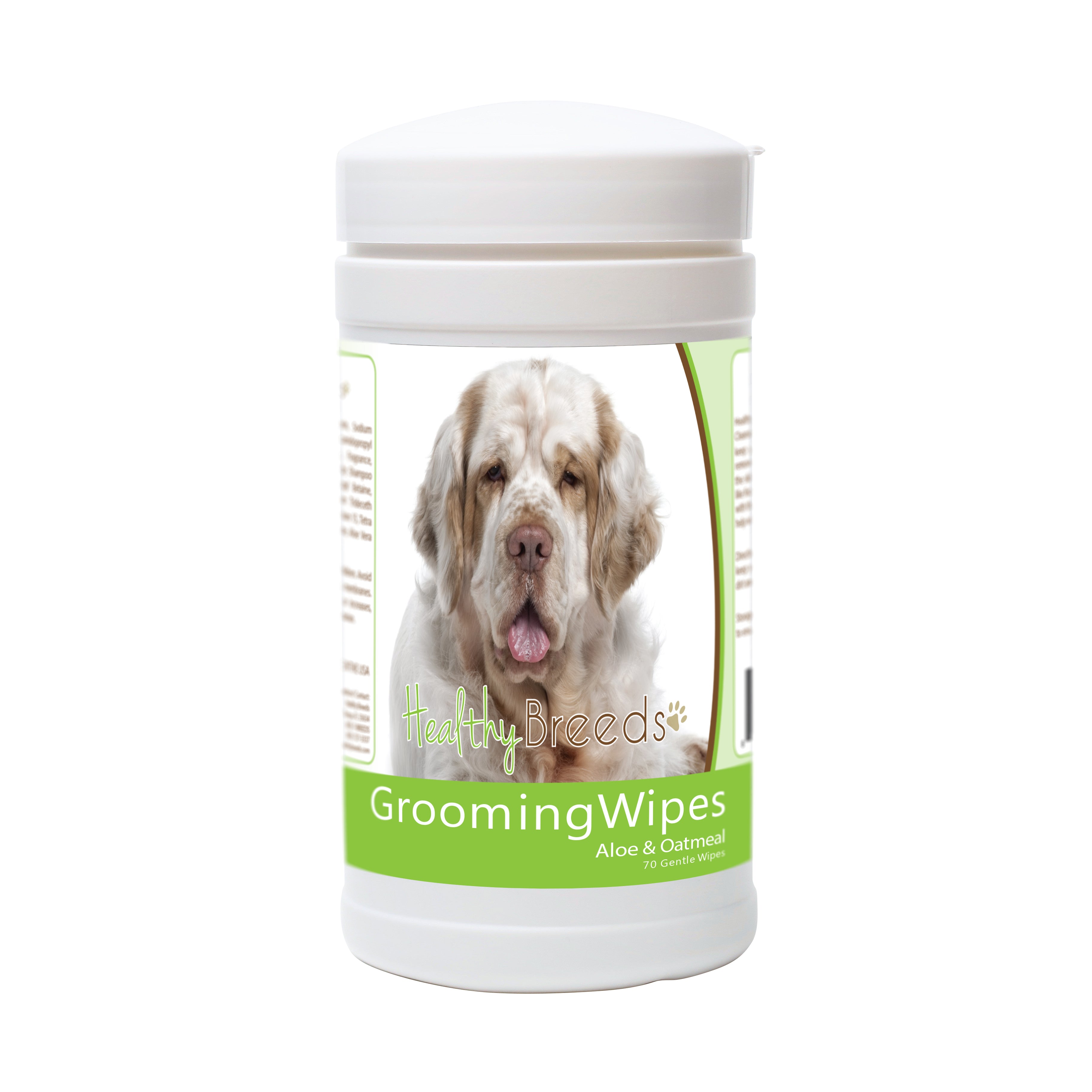 Clumber Spaniel Grooming Wipes 70 Count