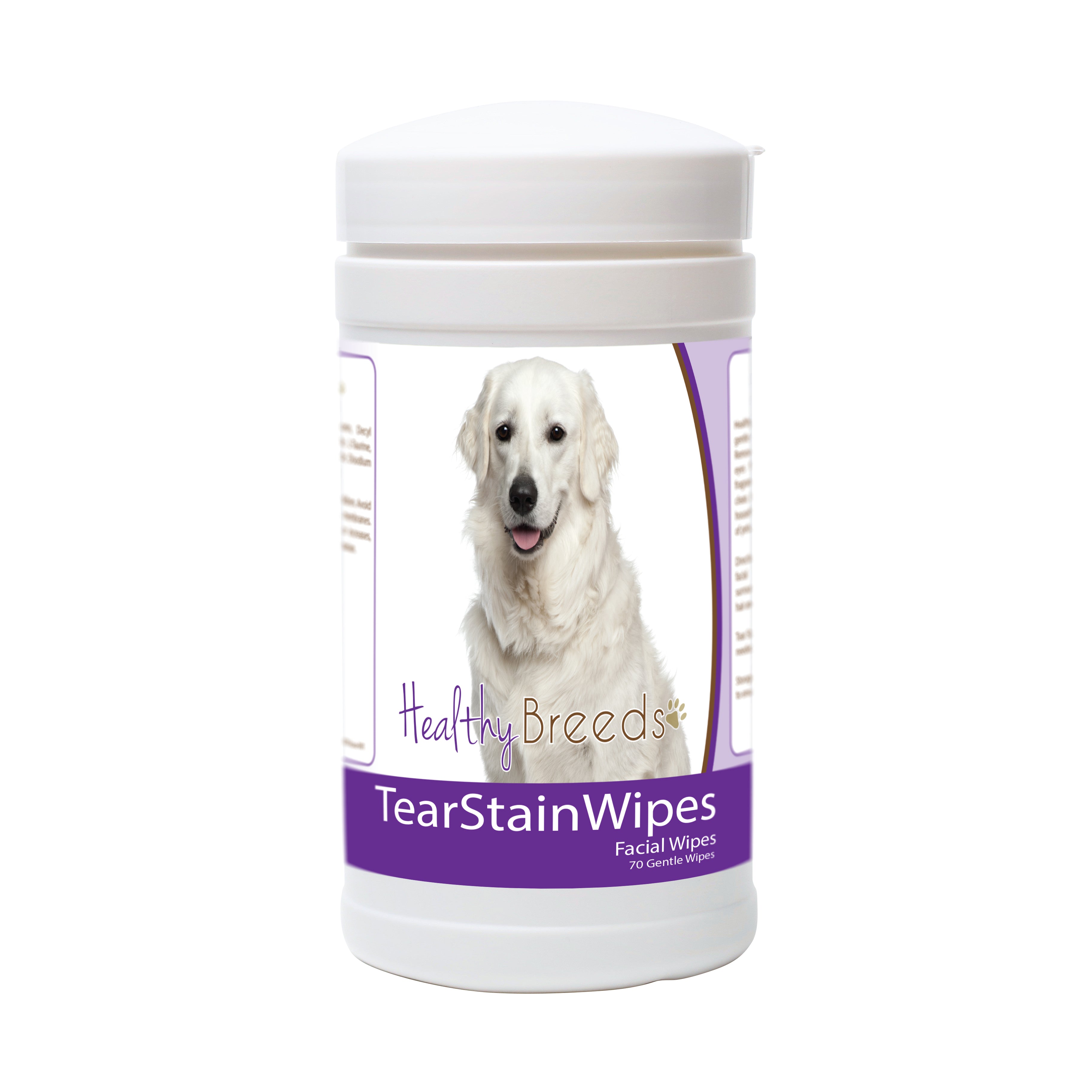 Kuvasz Tear Stain Wipes 70 Count