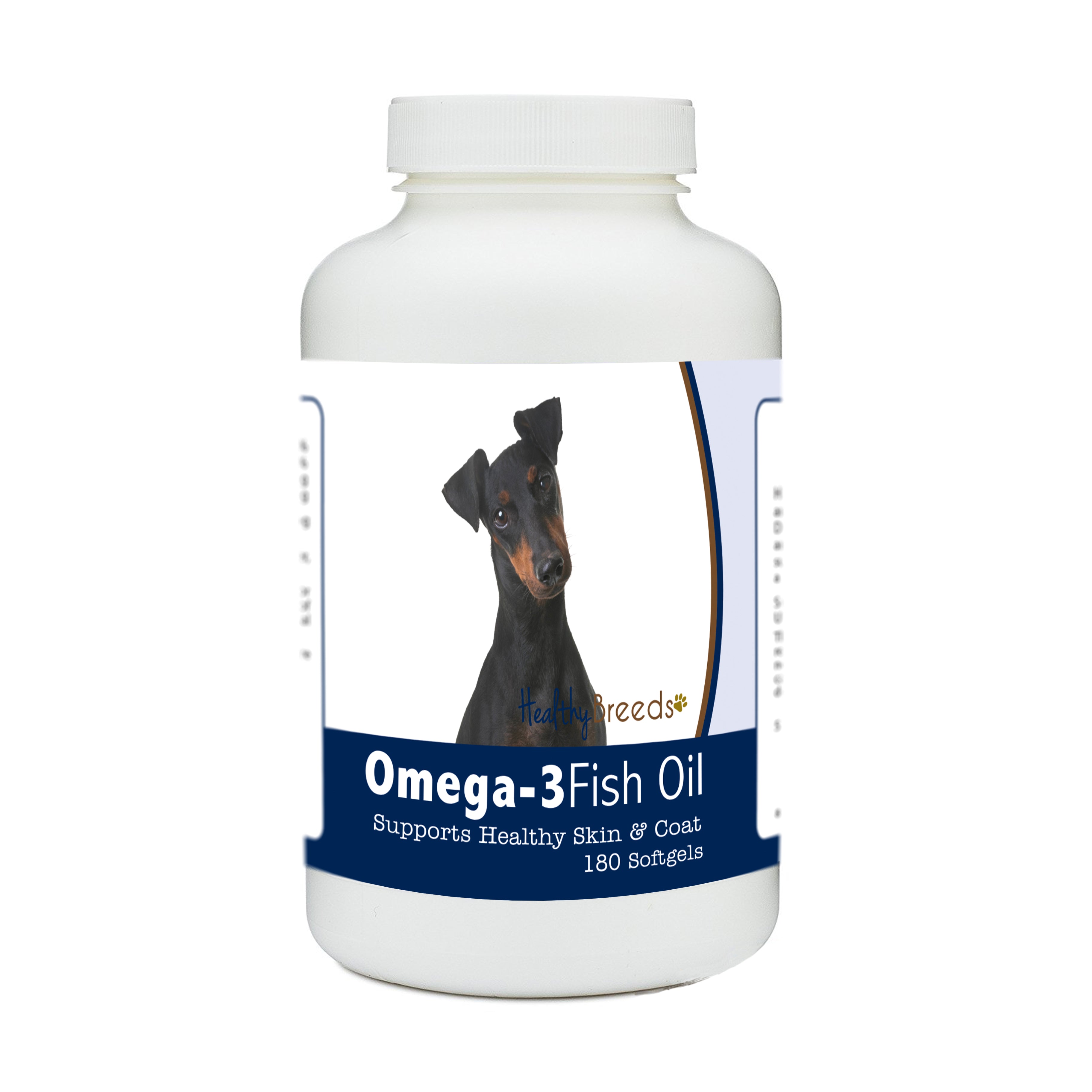 Manchester Terrier Omega-3 Fish Oil Softgels 180 Count
