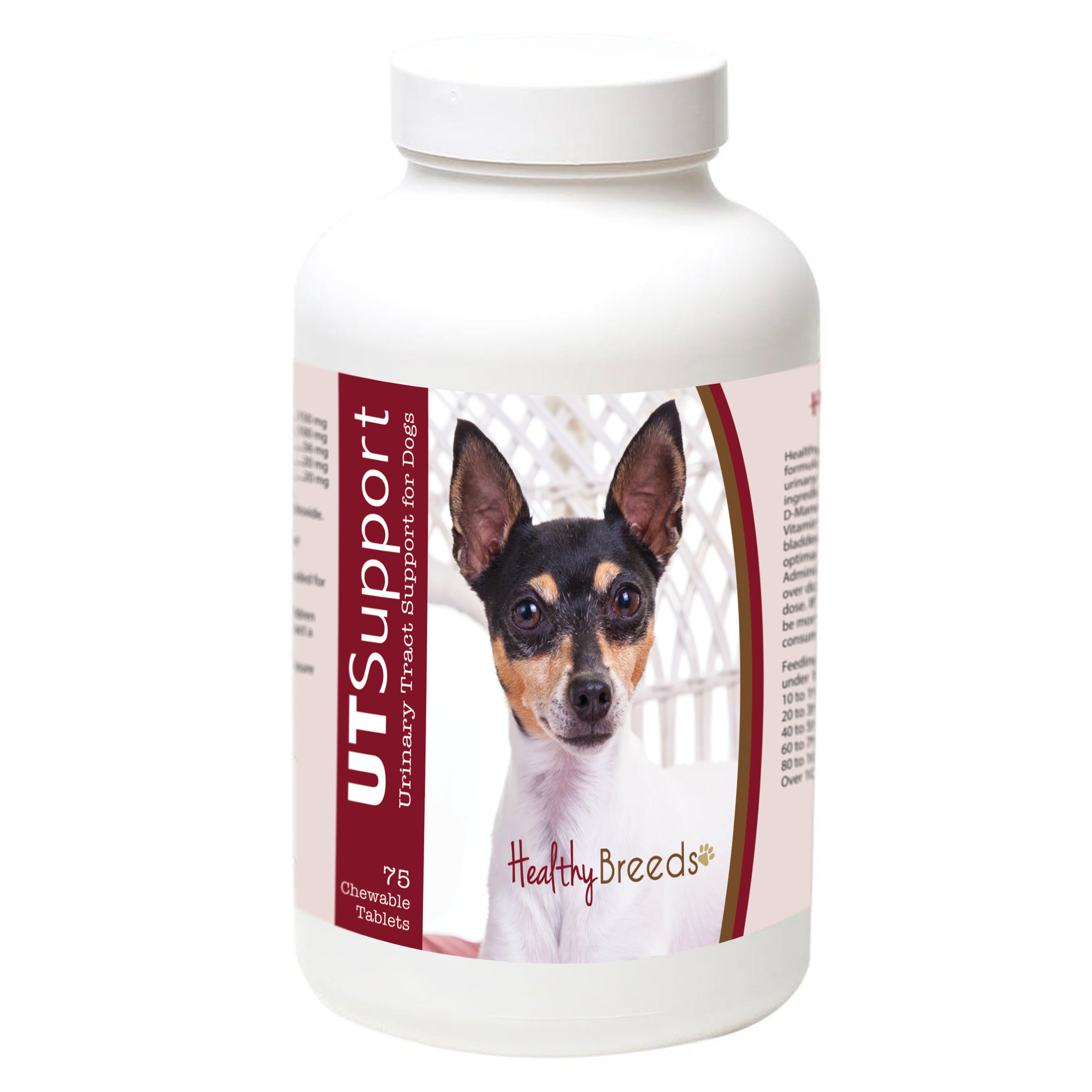 Toy Fox Terrier Cranberry Chewables 75 Count