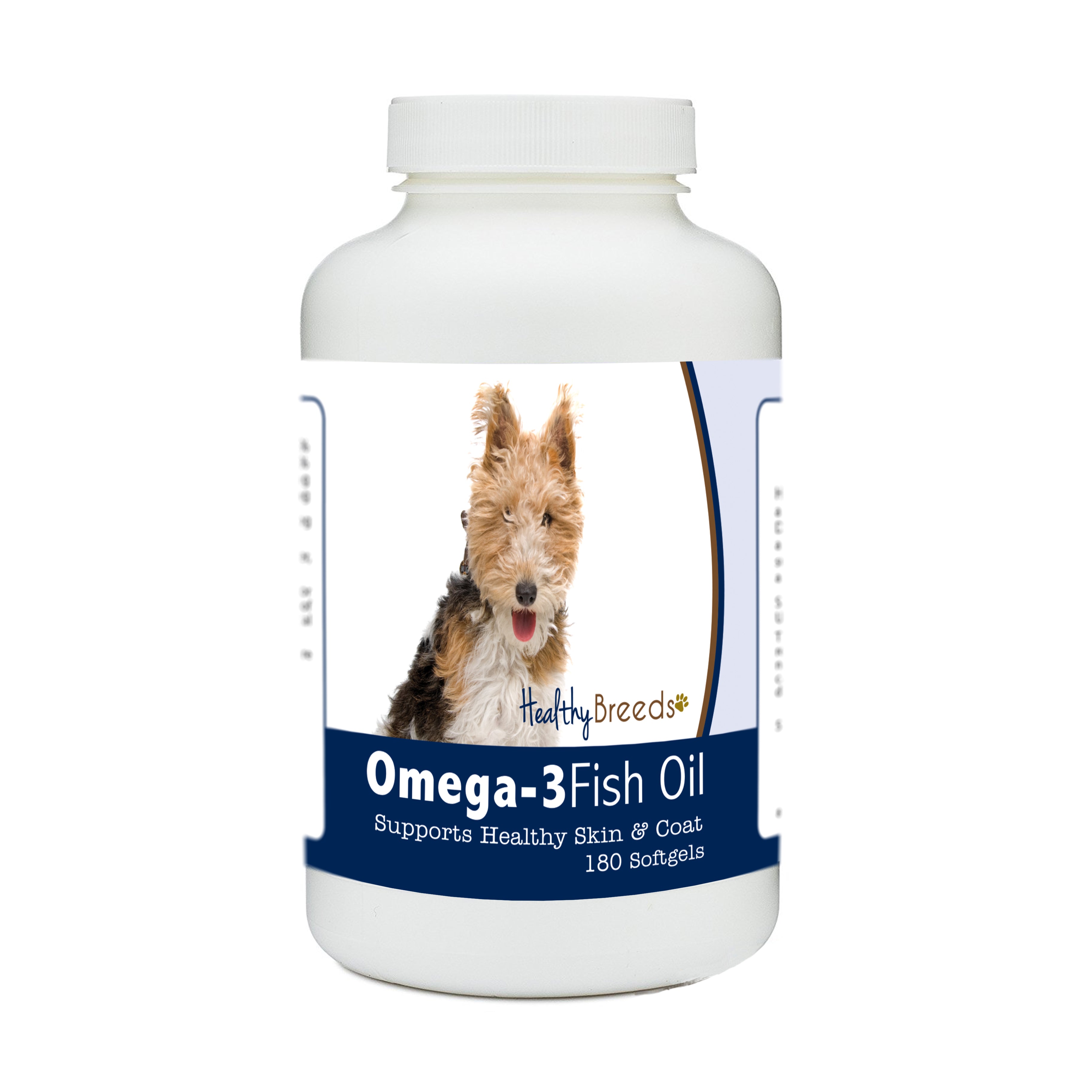 Wire Fox Terrier Omega-3 Fish Oil Softgels 180 Count