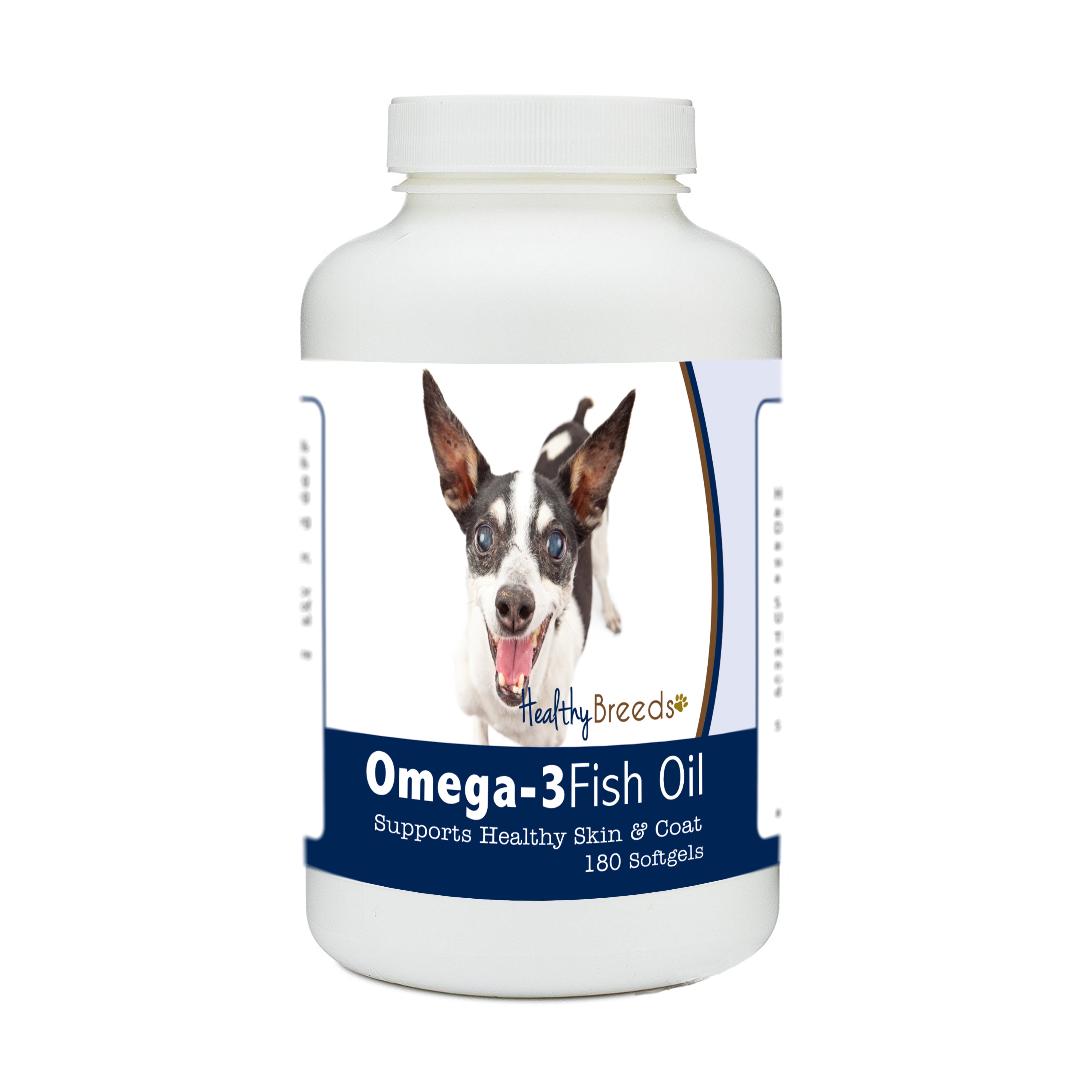 Rat Terrier Omega-3 Fish Oil Softgels 180 Count