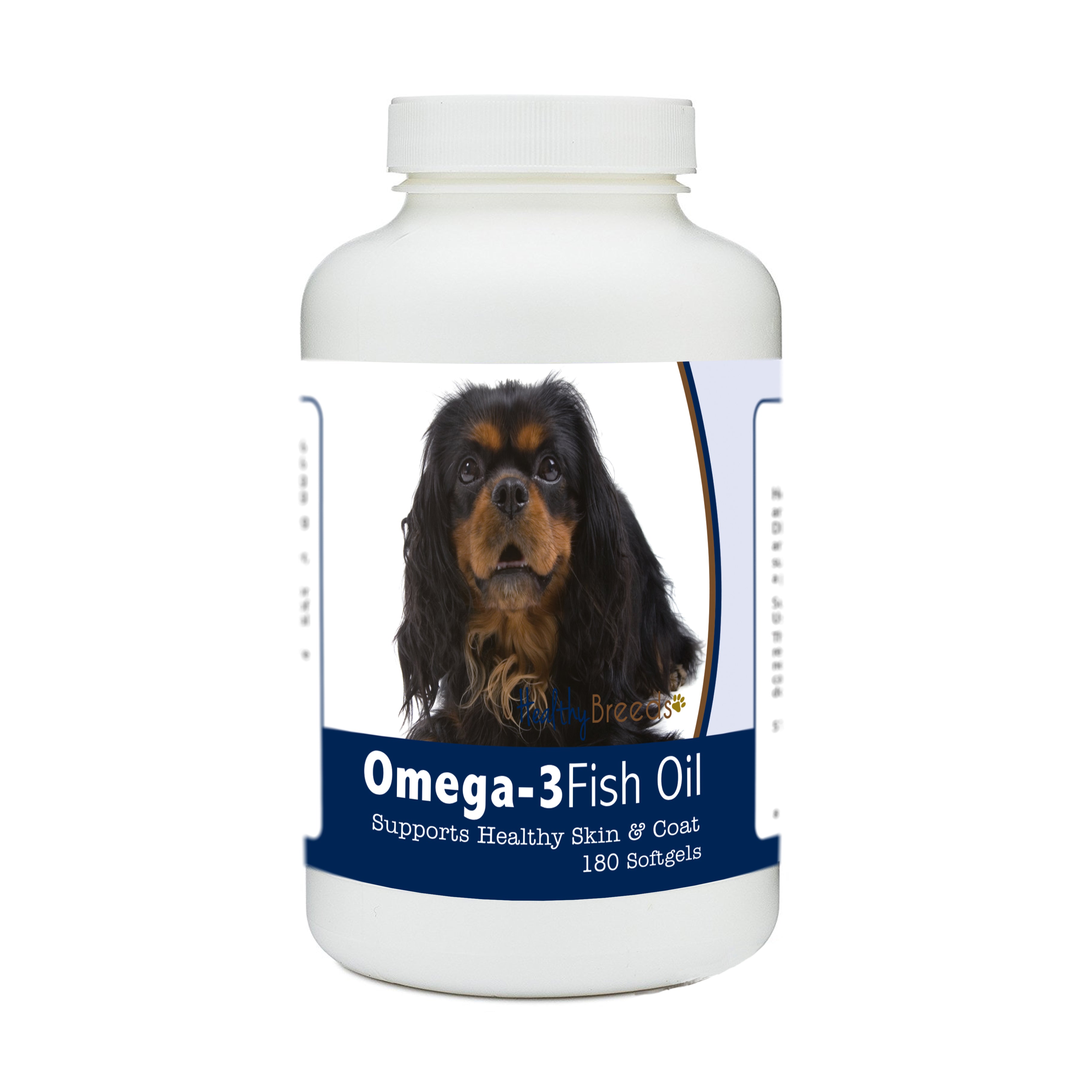 English Toy Spaniel Omega-3 Fish Oil Softgels 180 Count