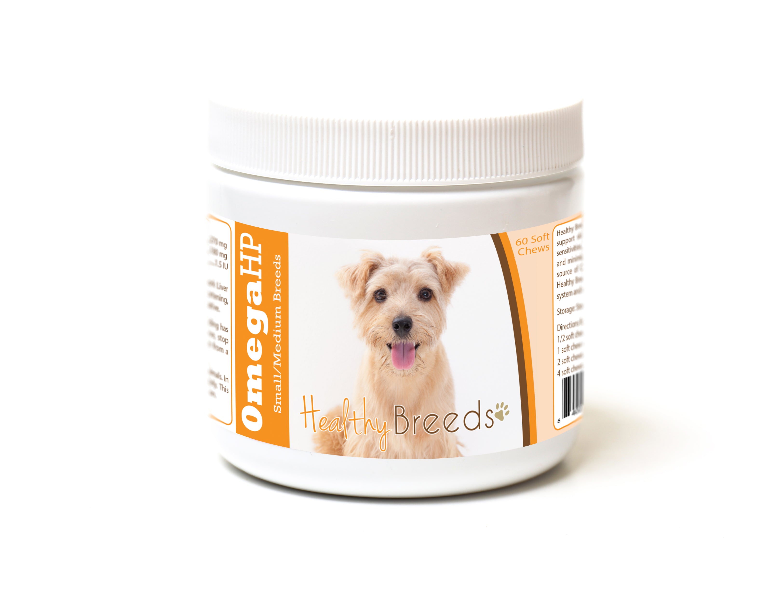 Norfolk Terrier Omega HP Fatty Acid Skin and Coat Support Soft Chews 60 Count