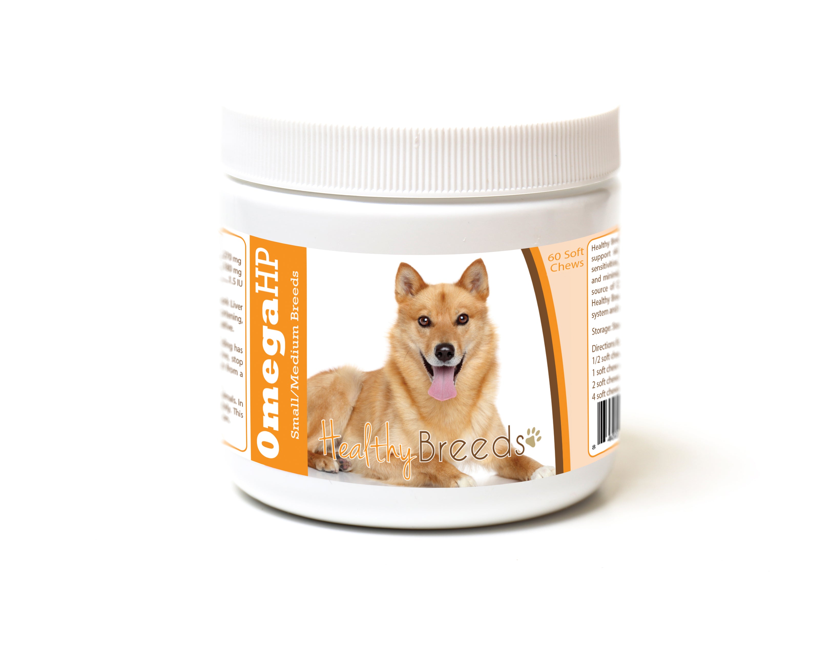 Finnish Spitz Omega HP Fatty Acid Skin and Coat Support Soft Chews 60 Count
