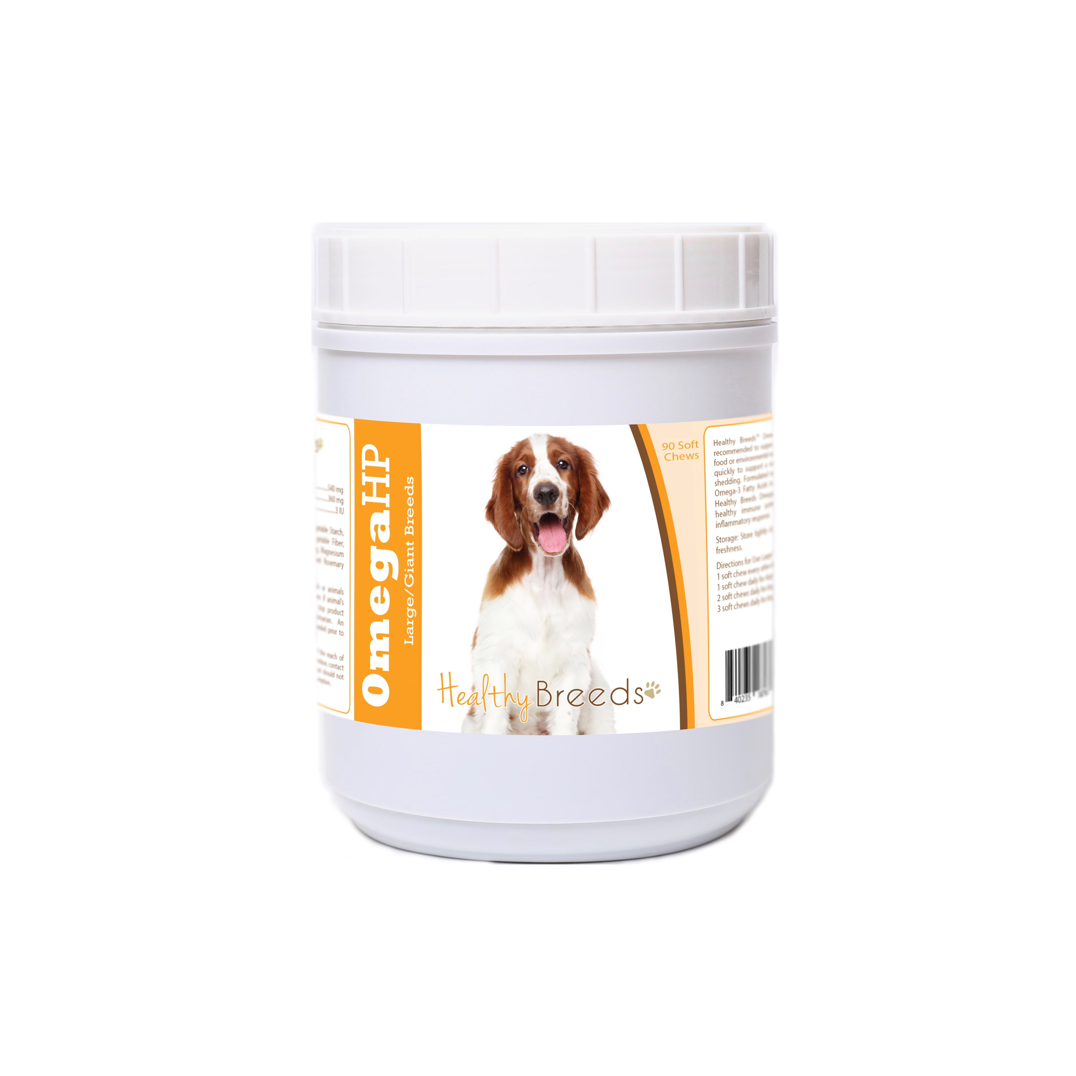 Welsh Springer Spaniel Omega HP Fatty Acid Skin and Coat Support Soft Chews 90 Count