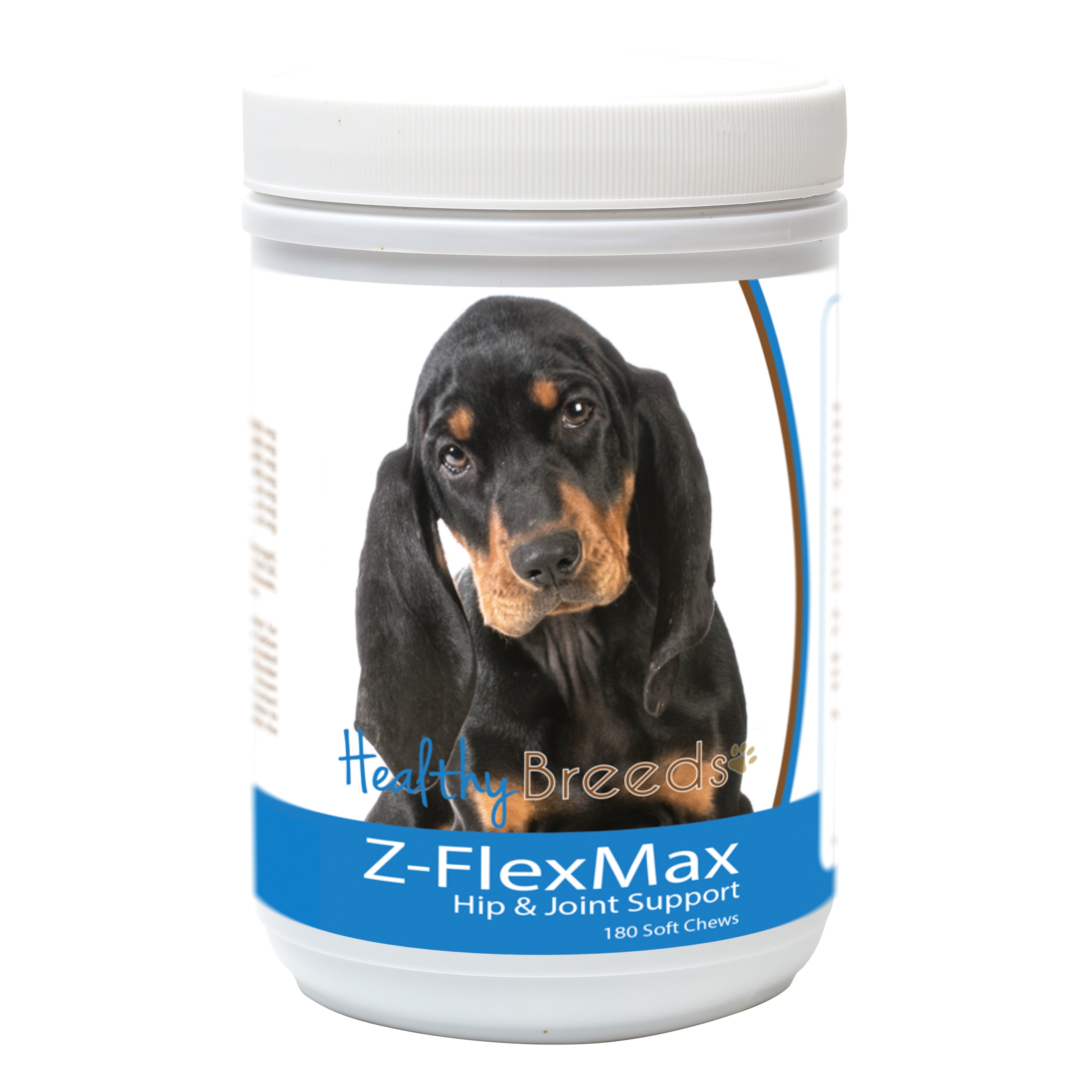 Black and Tan Coonhound Z-Flex Max Dog Hip and Joint Support 180 Count