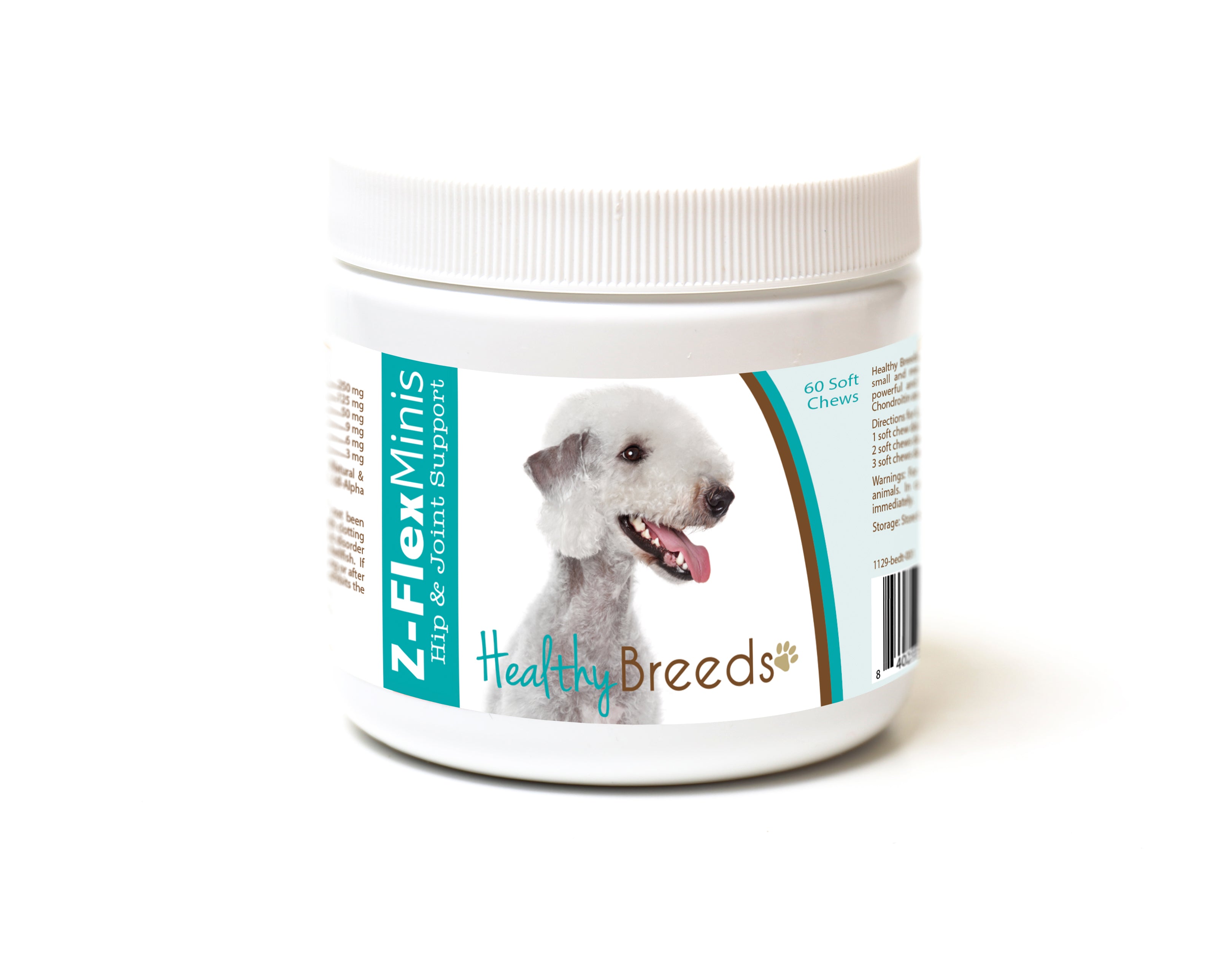 Bedlington Terrier Z-Flex Minis Hip and Joint Support Soft Chews 60 Count