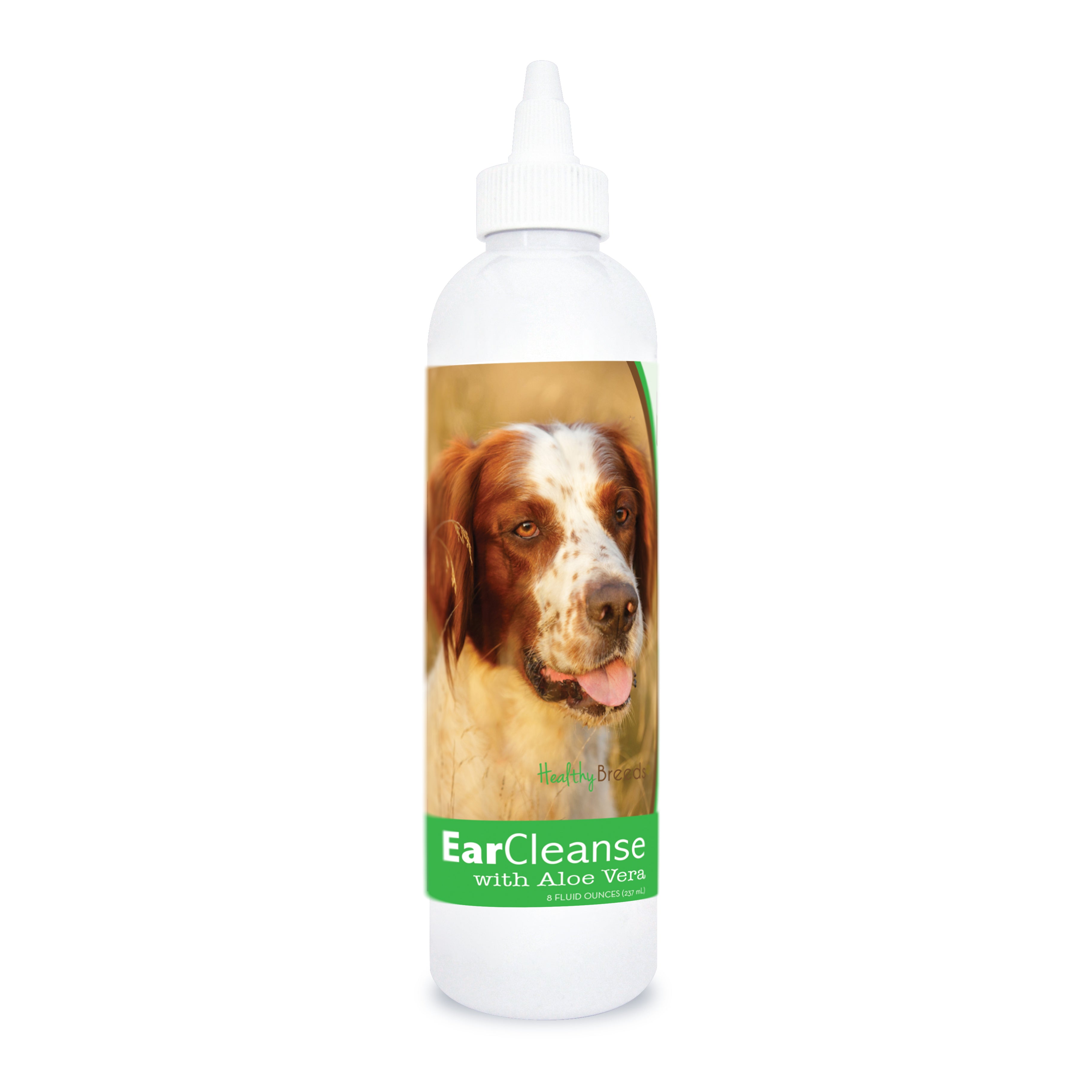 Irish Red and White Setter Ear Cleanse with Aloe Vera Cucumber Melon 8 oz