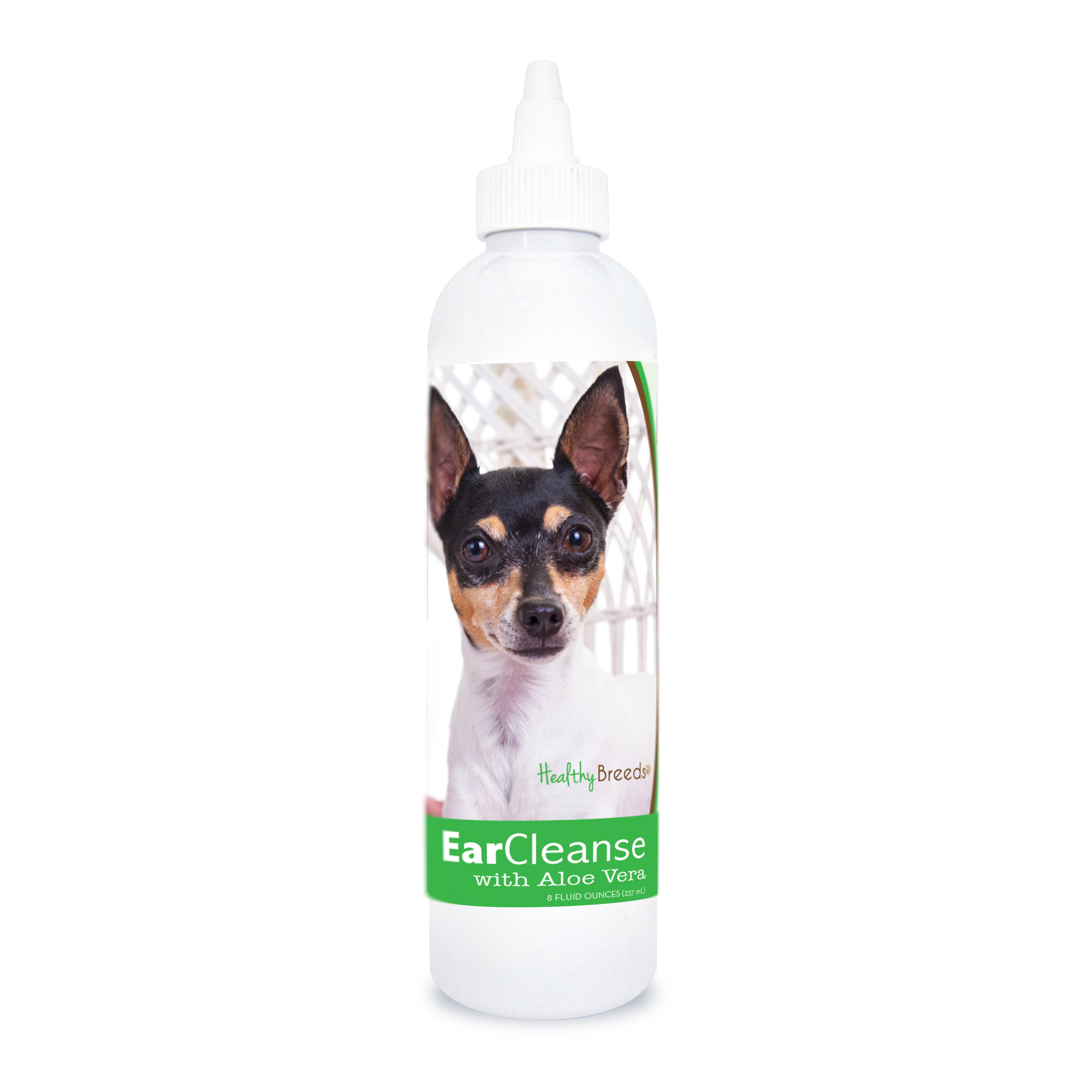 Toy Fox Terrier Ear Cleanse with Aloe Vera Cucumber Melon 8 oz