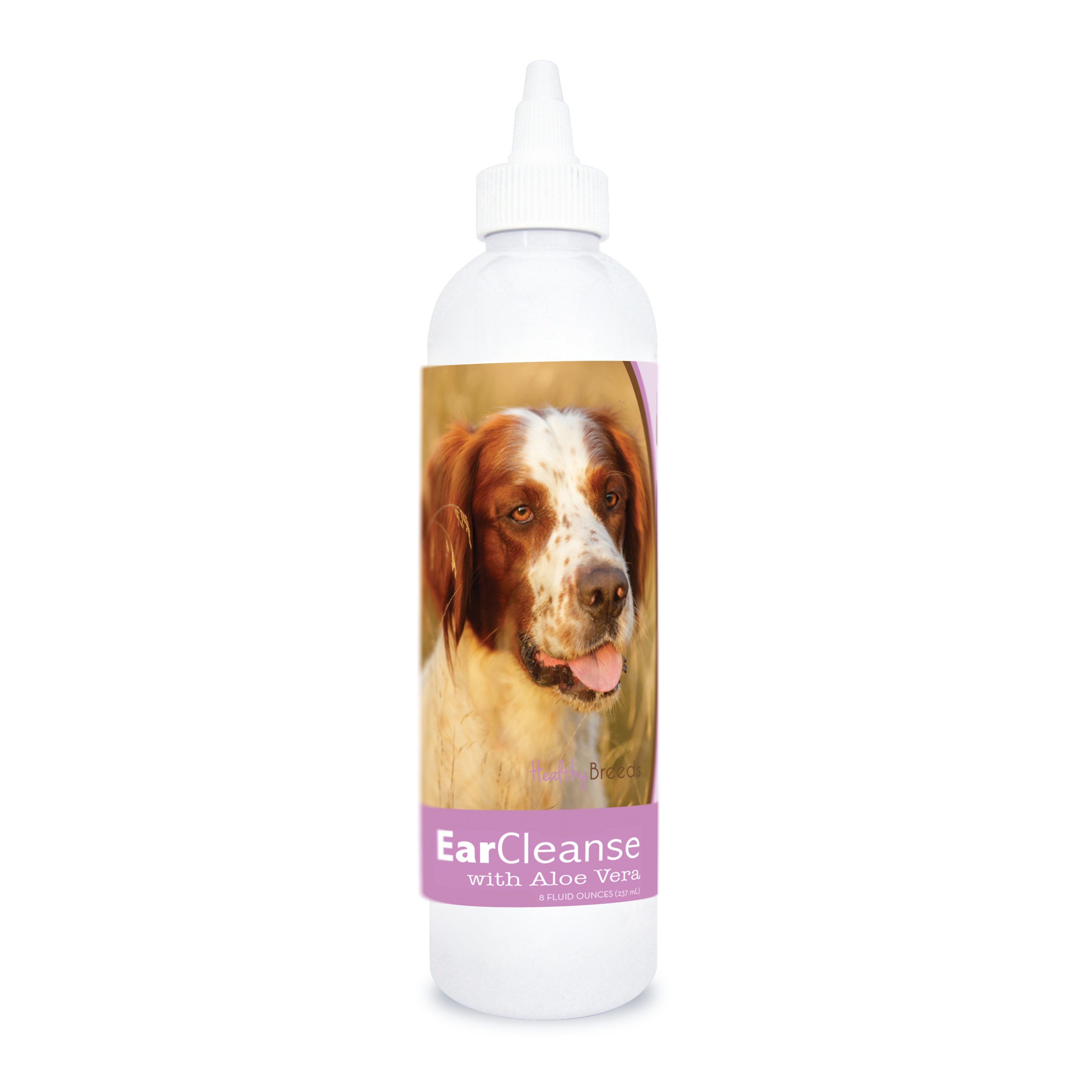 Irish Red and White Setter Ear Cleanse with Aloe Vera Sweet Pea and Vanilla 8 oz