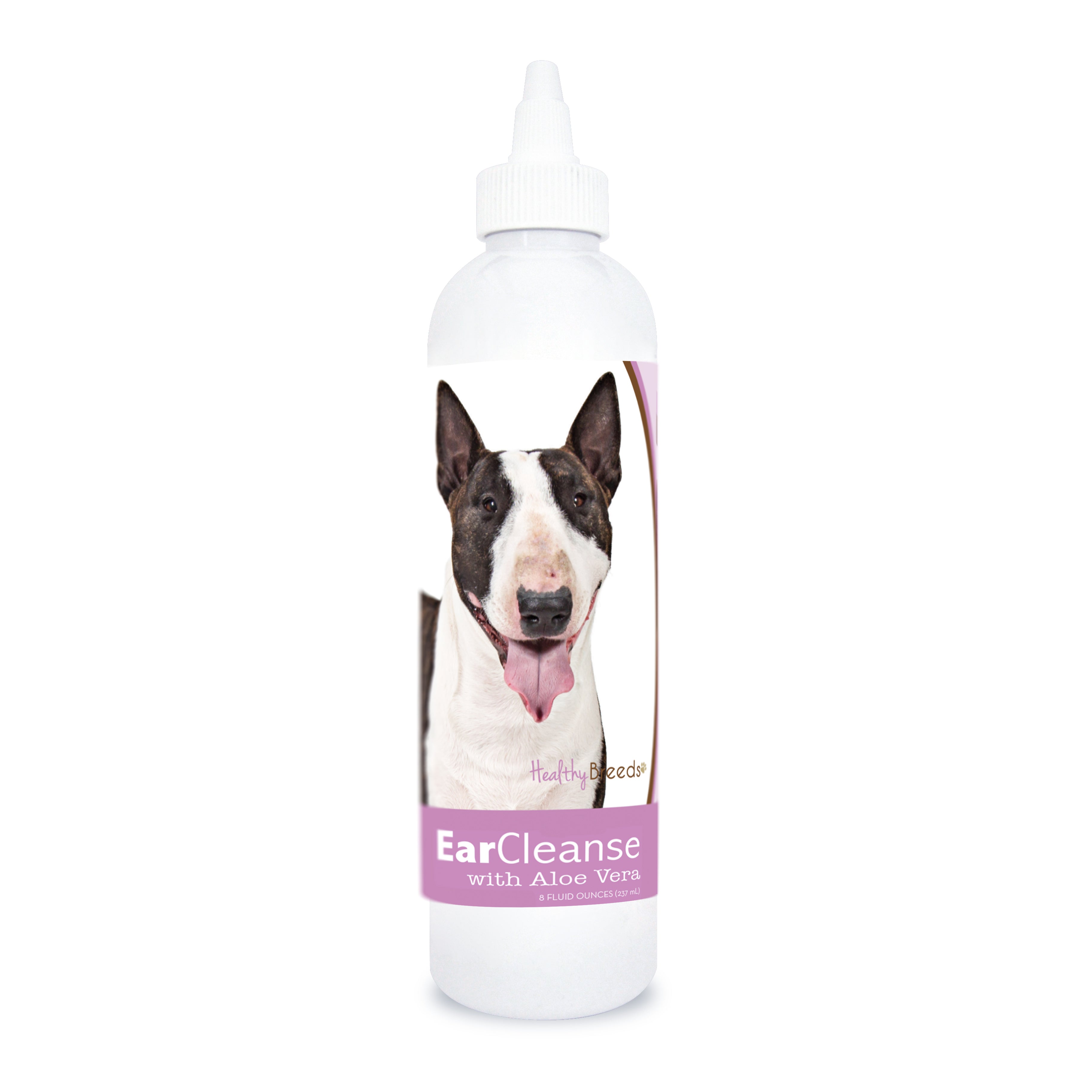 Miniature Bull Terrier Ear Cleanse with Aloe Vera Sweet Pea and Vanilla 8 oz
