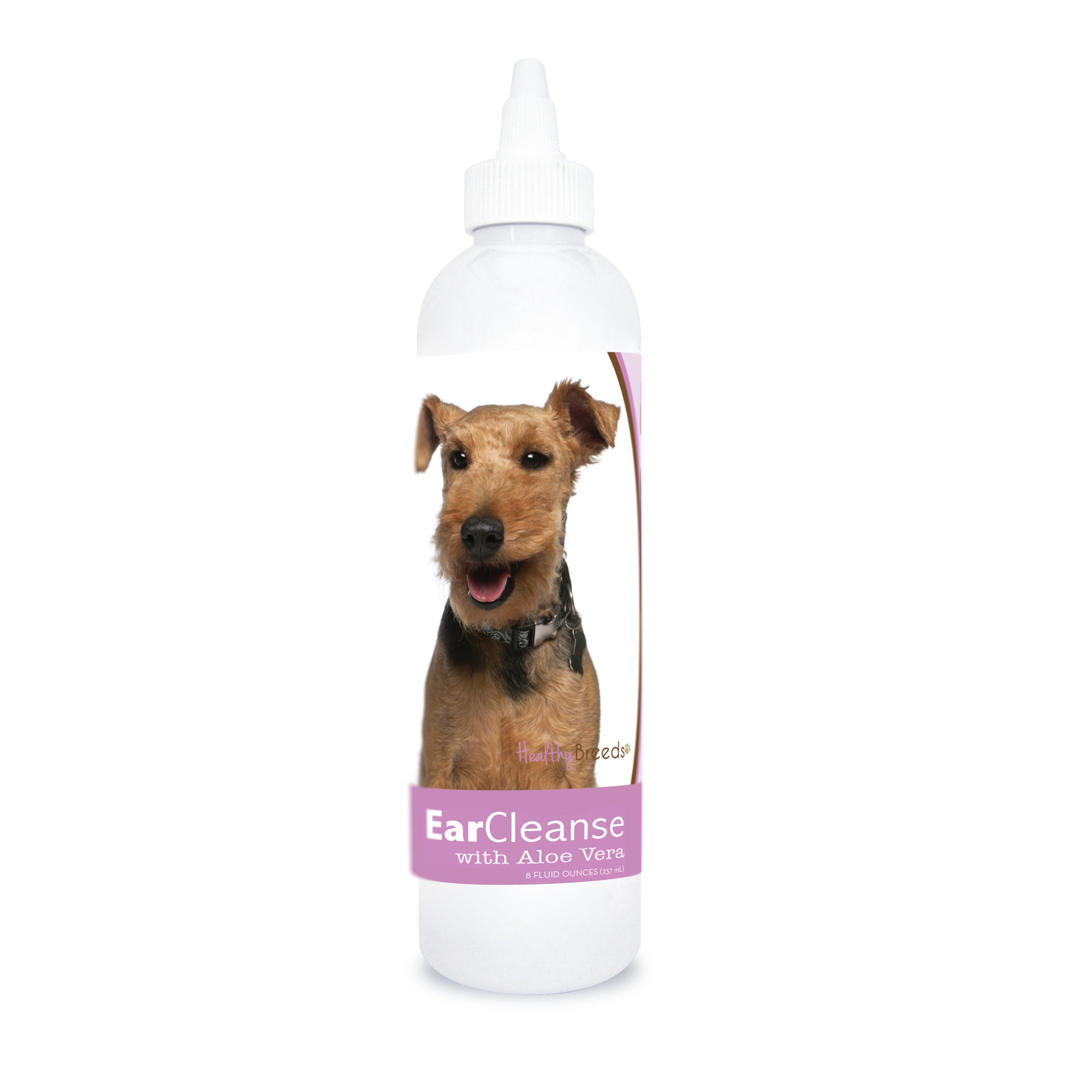Welsh Terrier Ear Cleanse with Aloe Vera Sweet Pea and Vanilla 8 oz