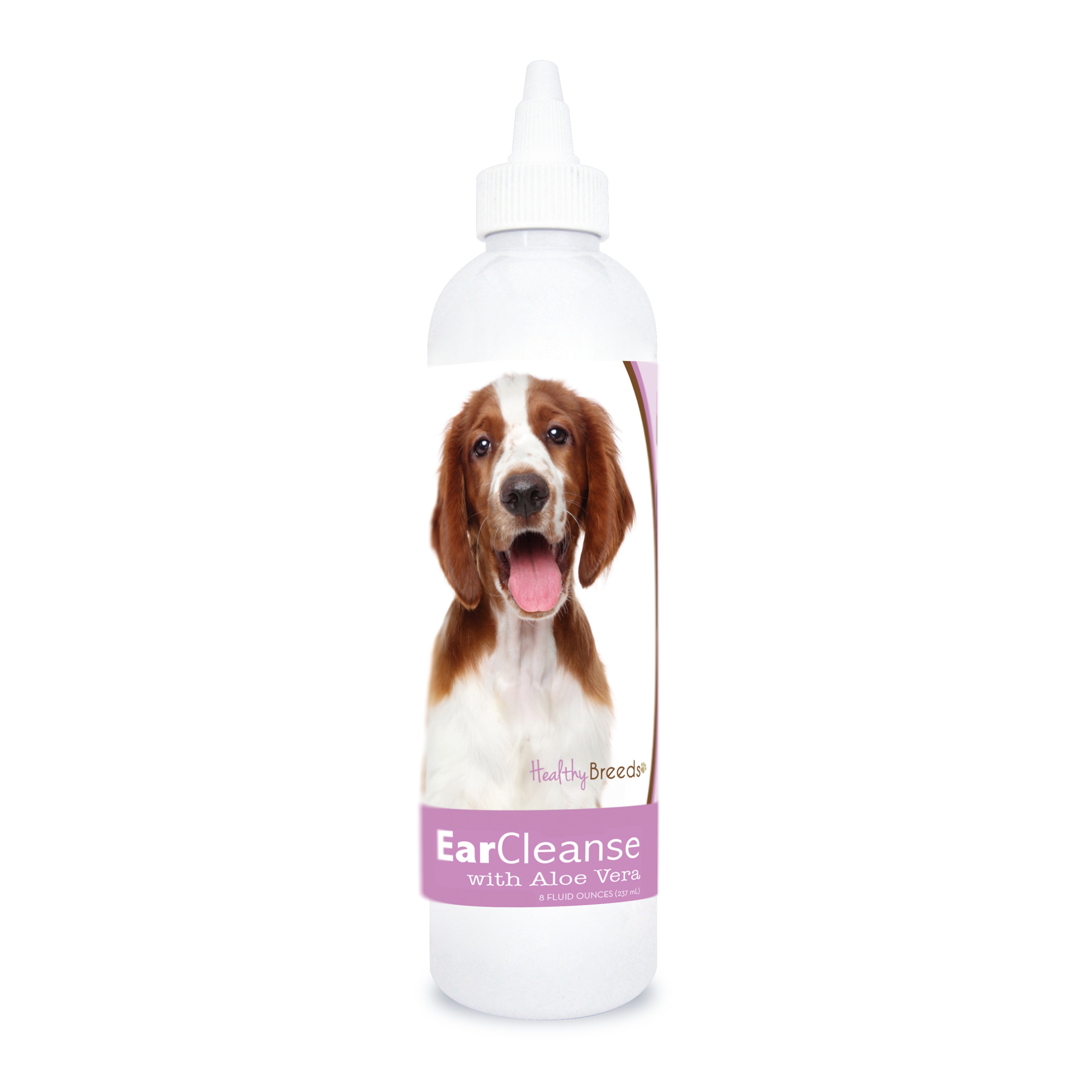 Welsh Springer Spaniel Ear Cleanse with Aloe Vera Sweet Pea and Vanilla 8 oz