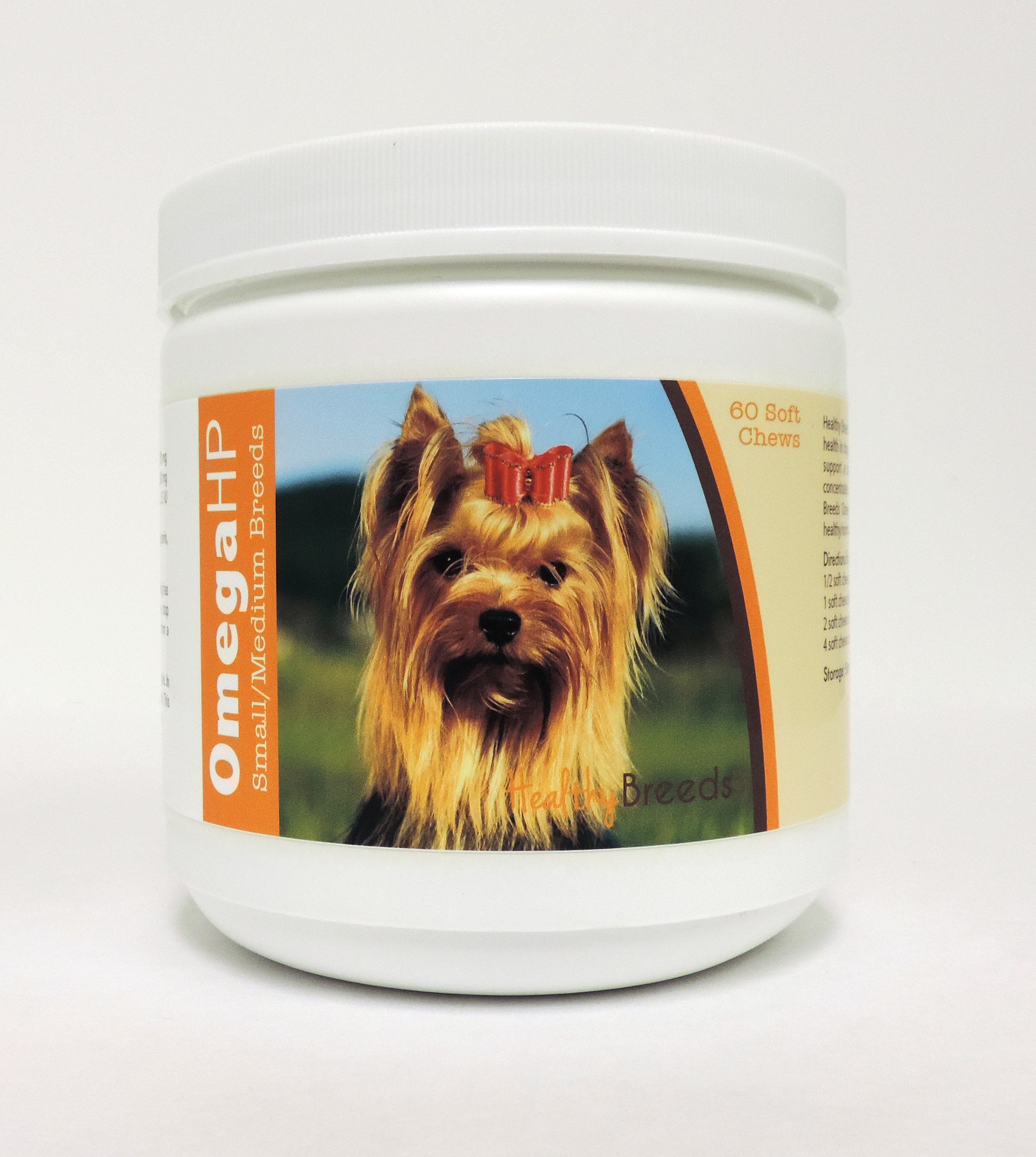 Yorkshire Terrier Omega HP Fatty Acid Skin and Coat Support Soft Chews 60 Count